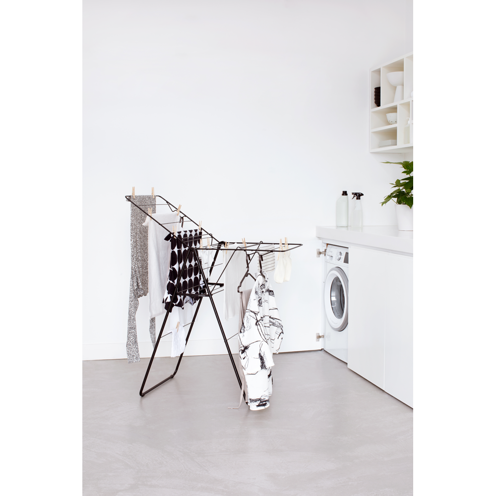 Brabantia HangOn Drying Rack - 15m Matt Black