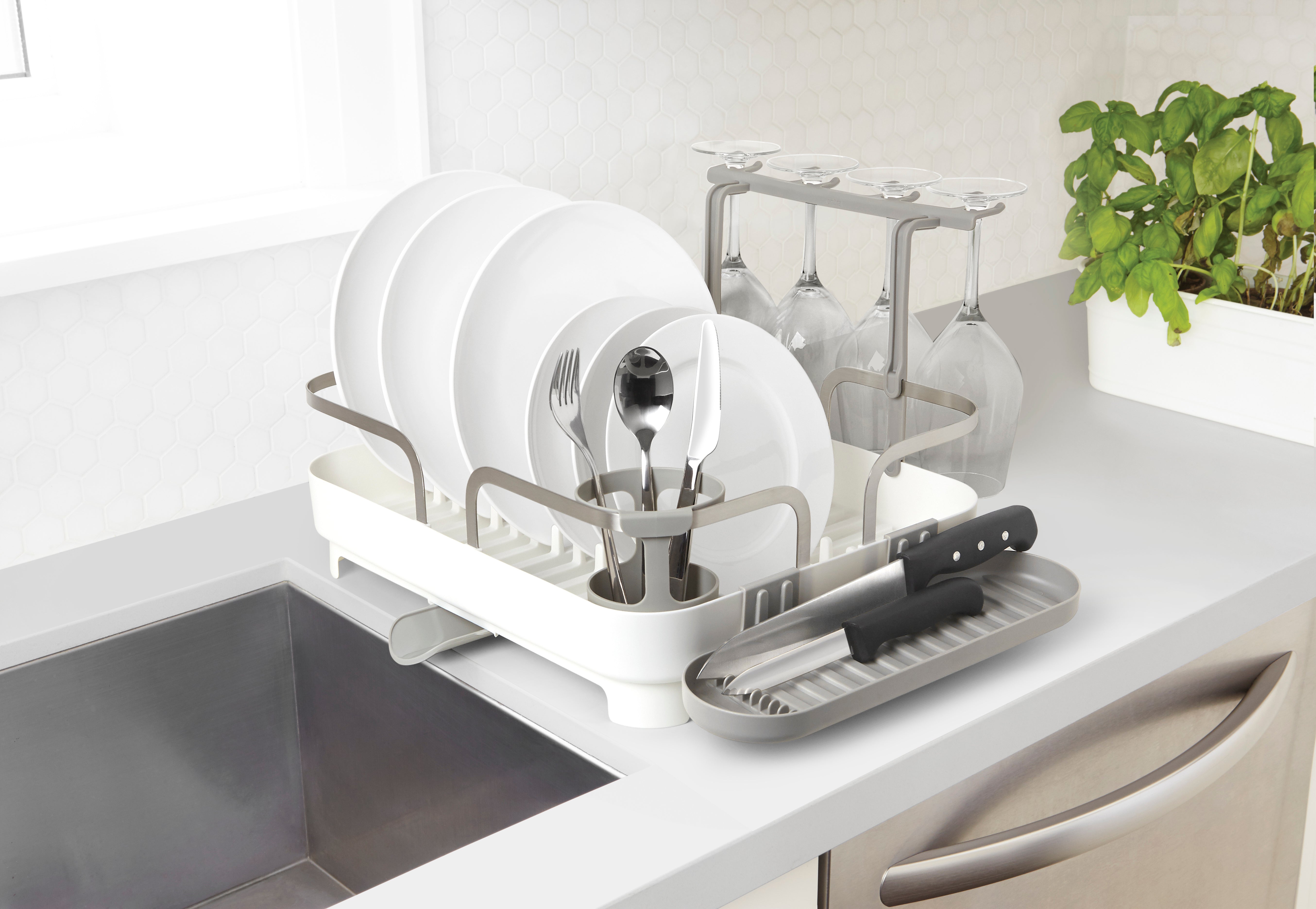 Holster Dish Rack - White Dish Rack UMBRA
