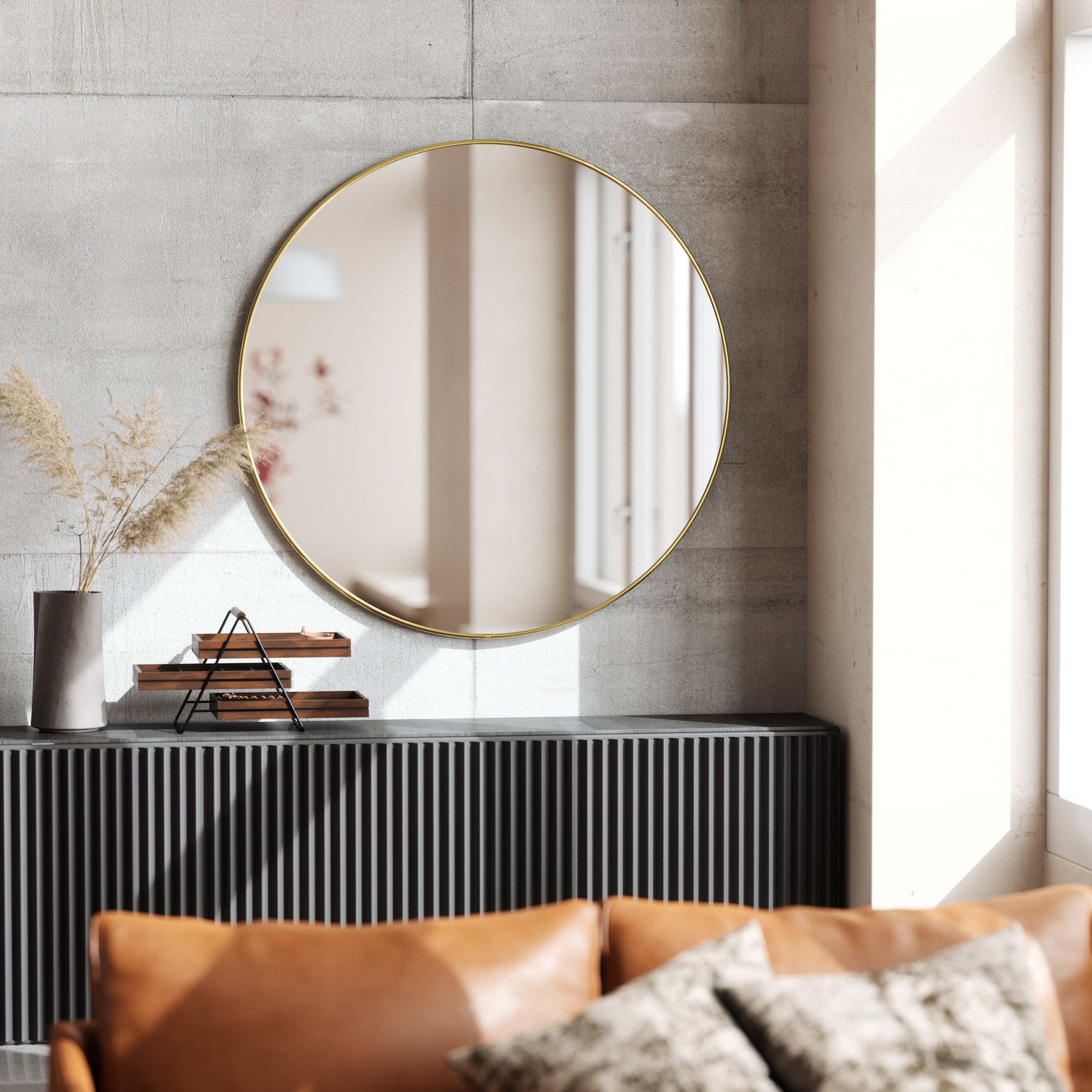 Hubba Mirror - Brass Mirror UMBRA