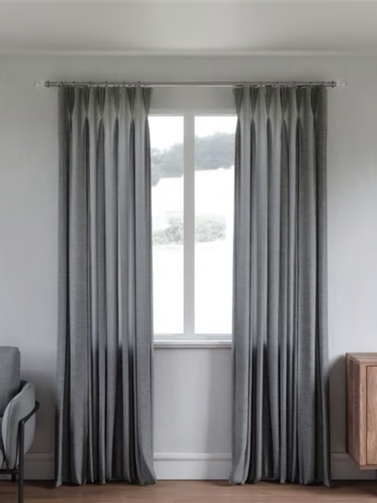 Umbra Leona Curtain Rod 91 - 183cm Nickel
