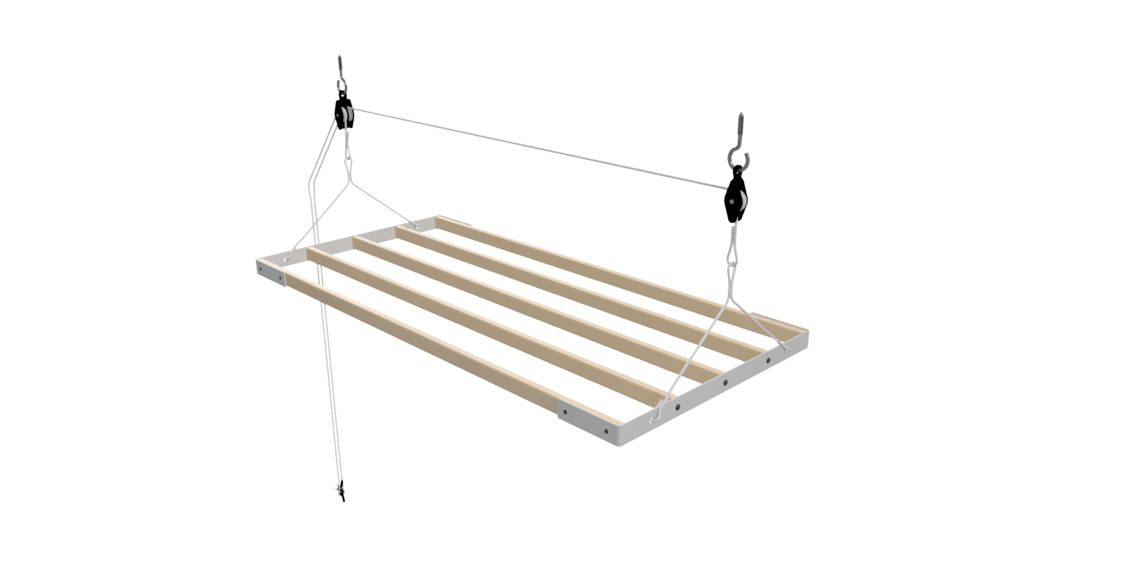 SwiftDry Loft Pulley Airer White (3 Sizes)