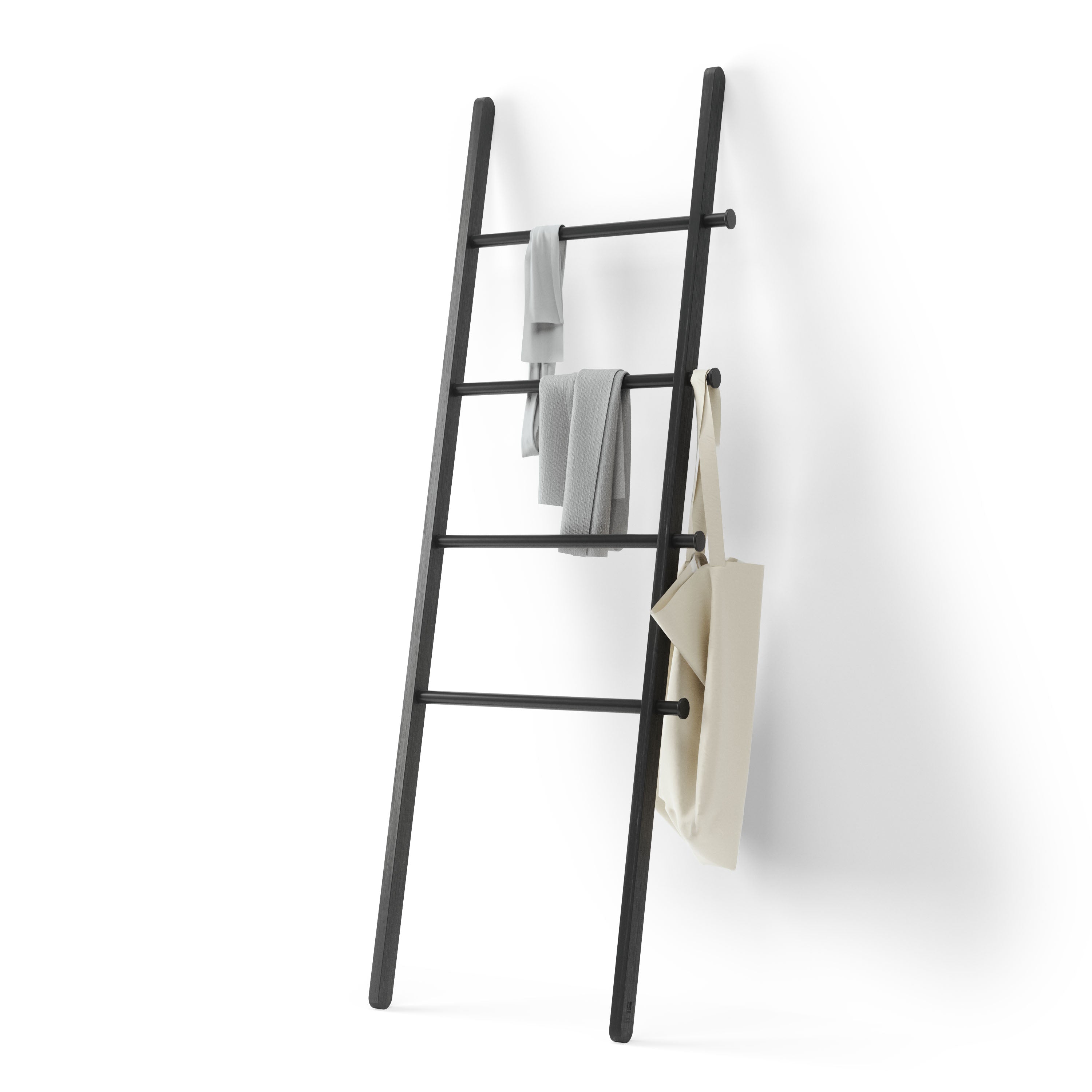 Leana Ladder Rack - Black Furniture UMBRA