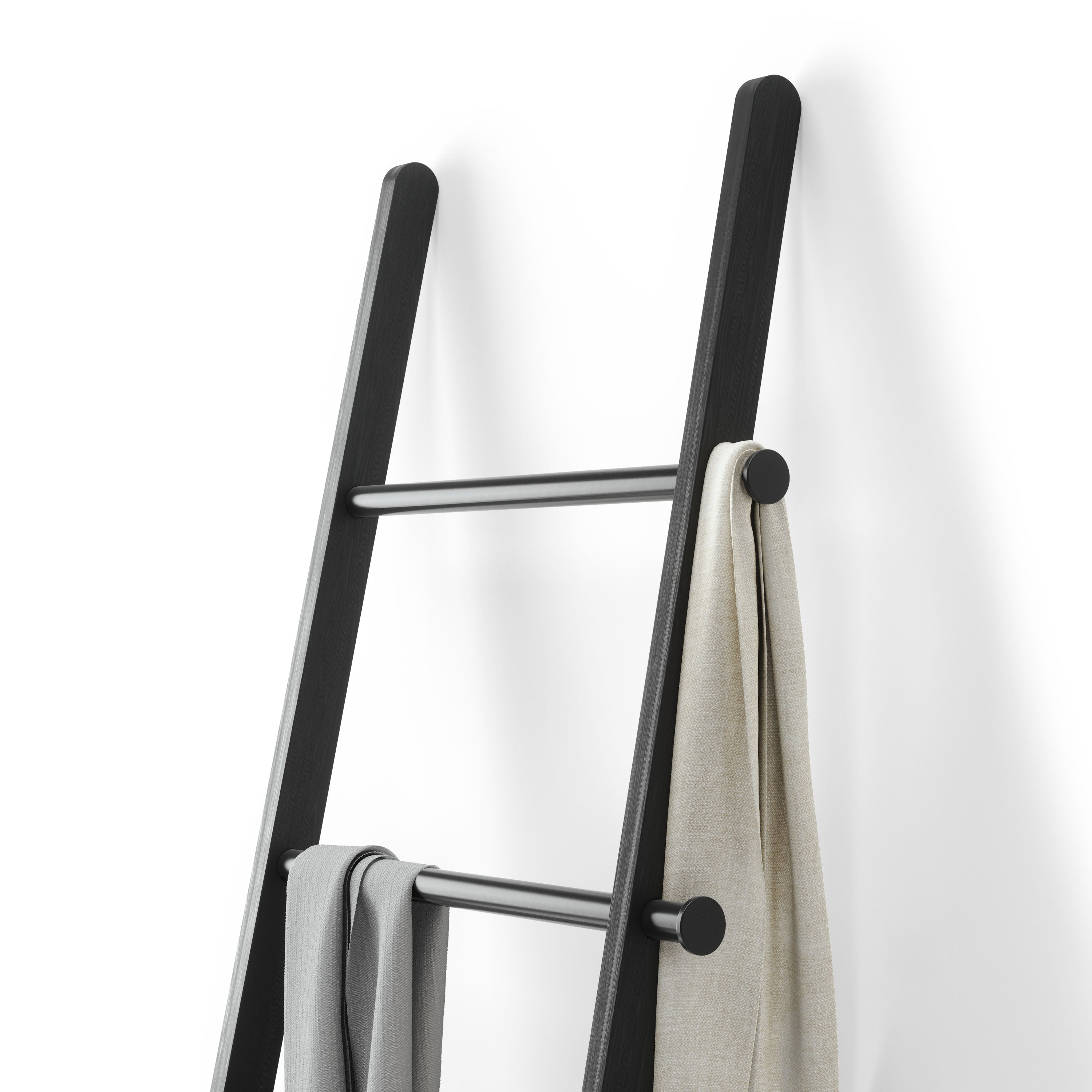 Leana Ladder Rack - Black Furniture UMBRA