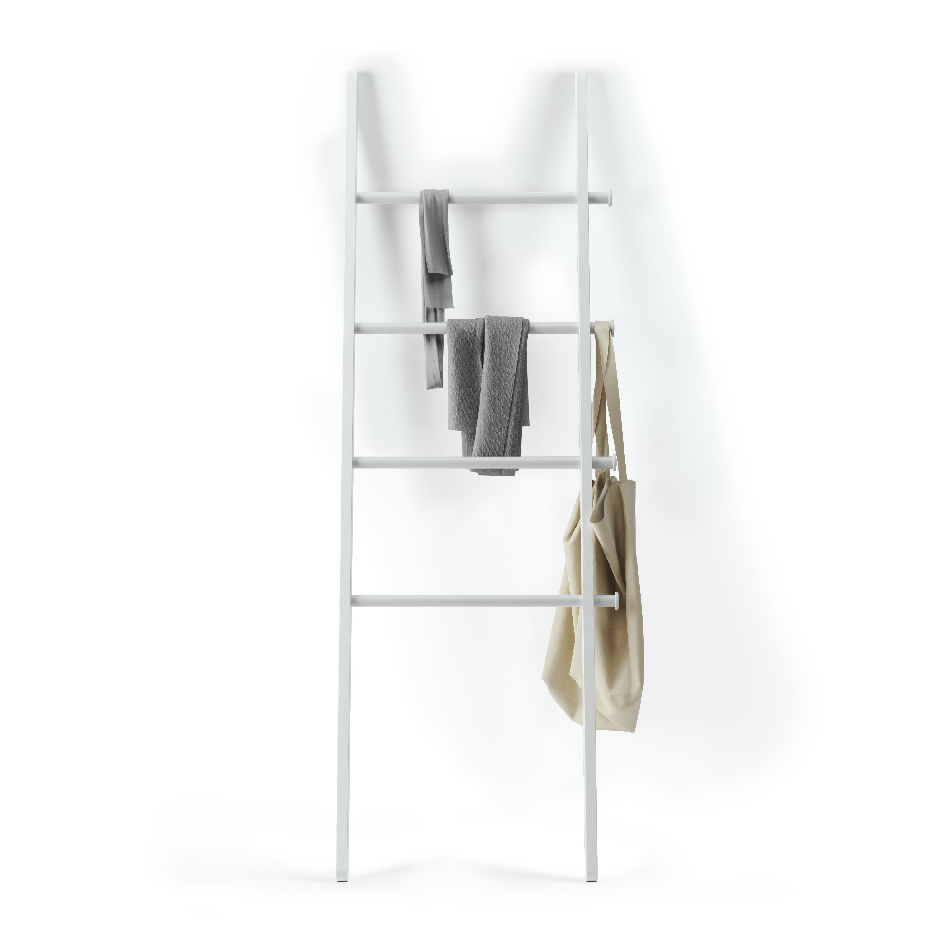 Leana Ladder Rack - White Furniture UMBRA