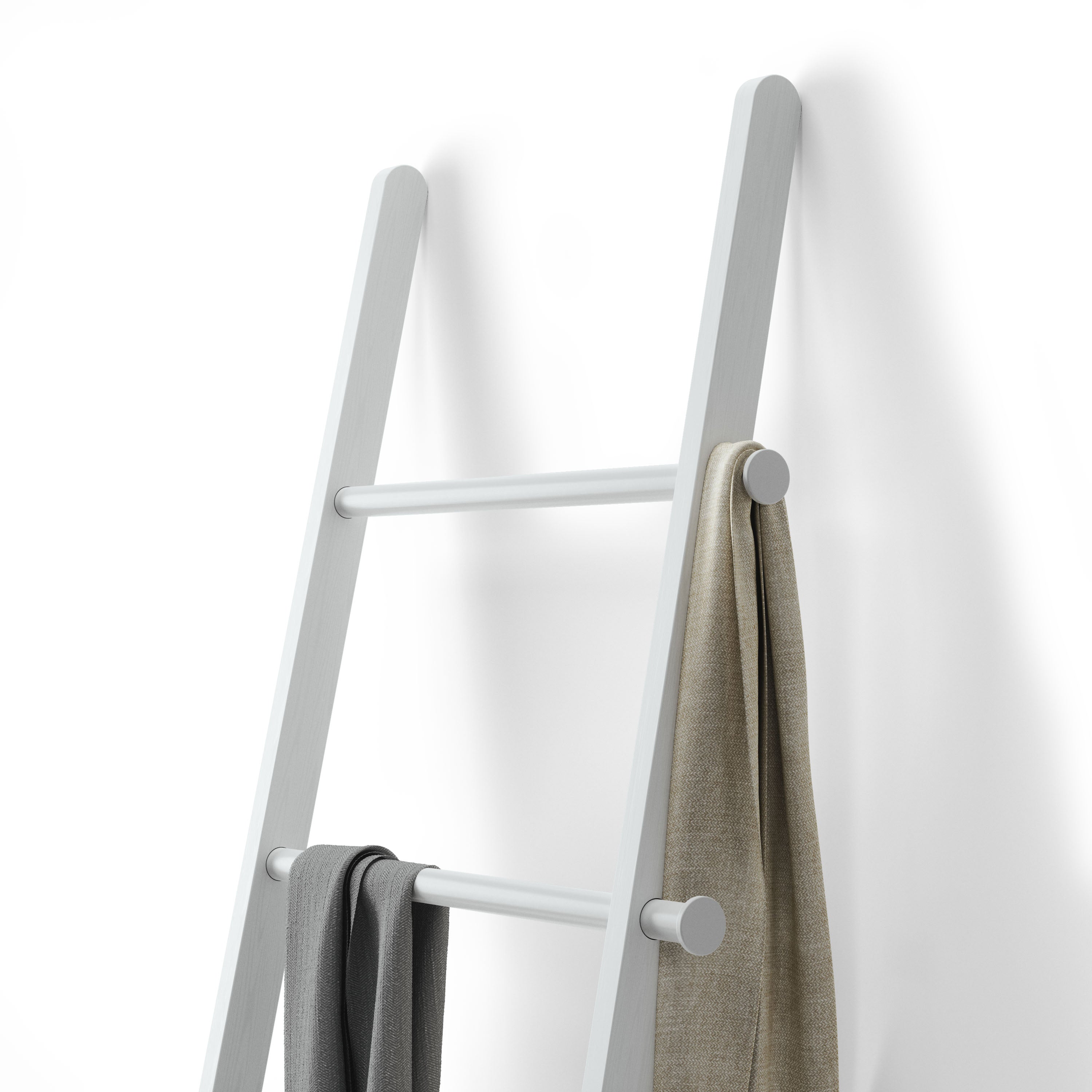 Leana Ladder Rack - White Furniture UMBRA