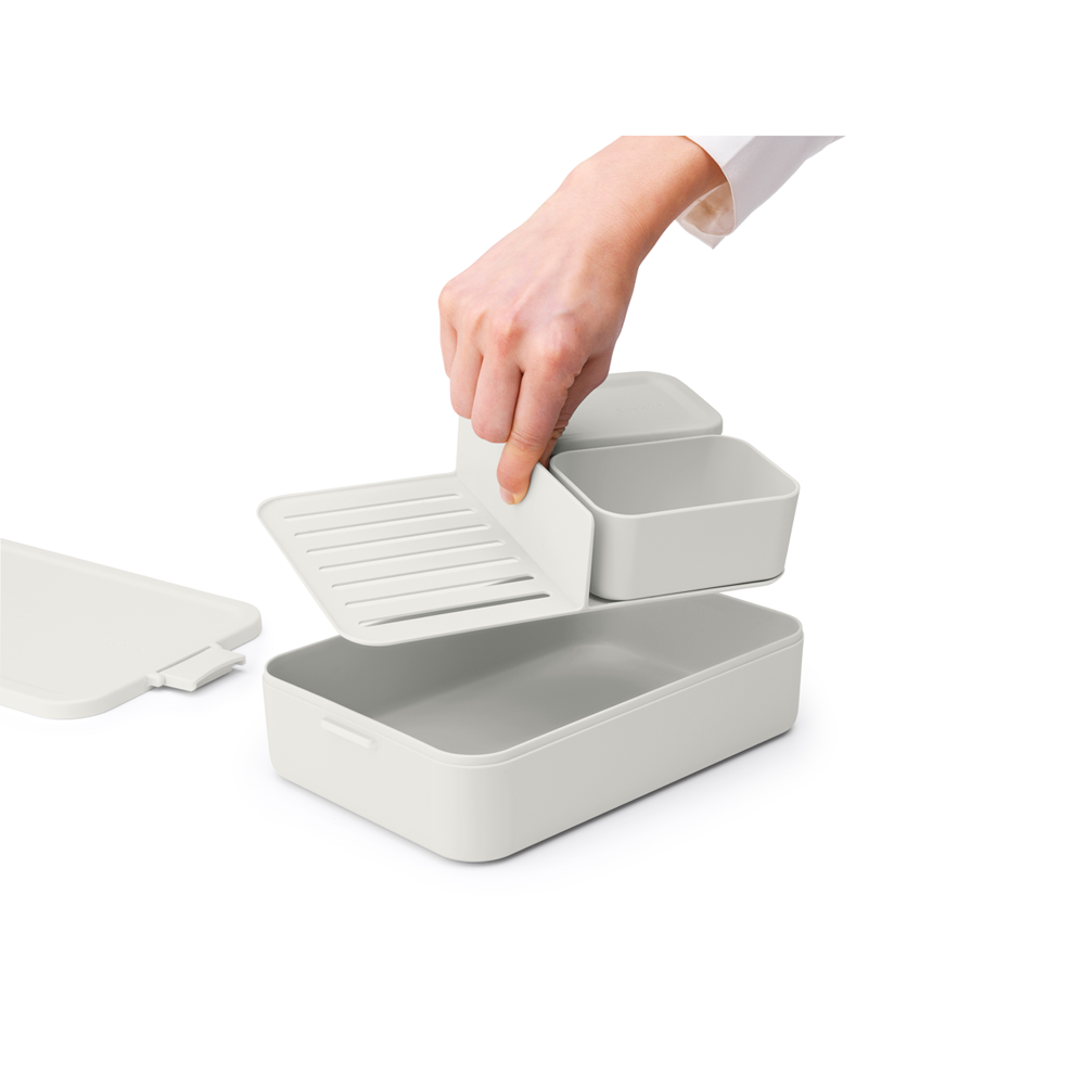 Brabantia Make & Take Bento Box - Large Light Grey