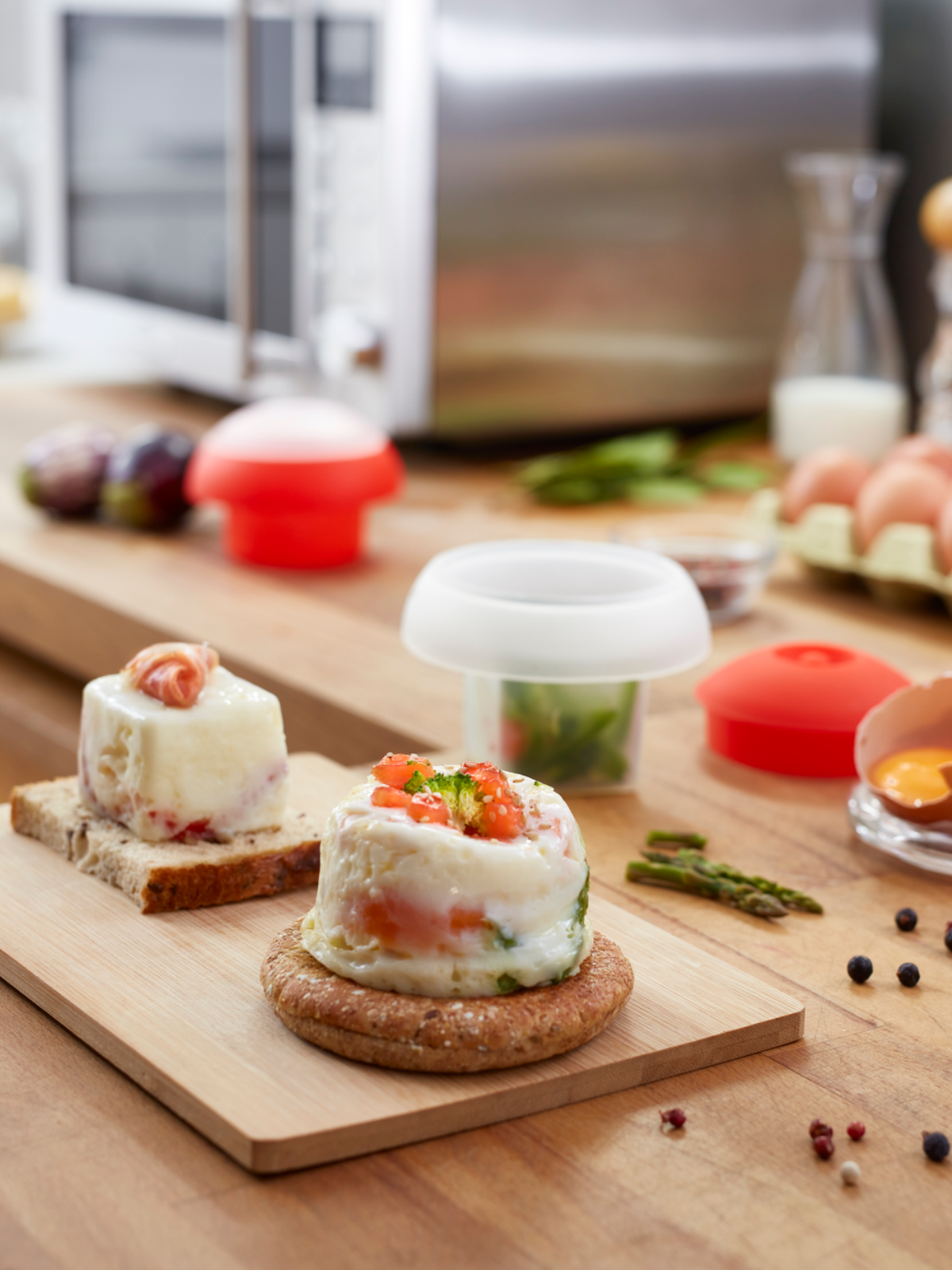 Lekue Microwave Egg Cup Square - Clear