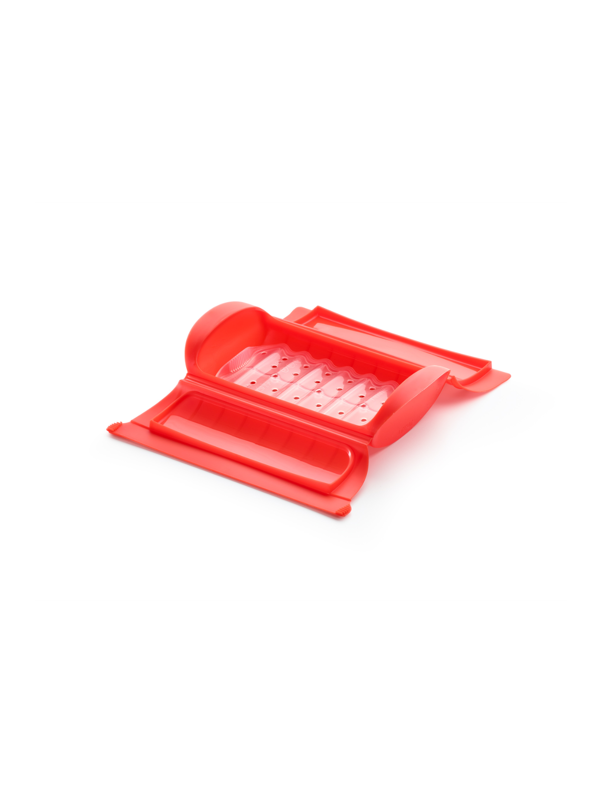 Lekue Microwave Cooker with Tray - Small Red