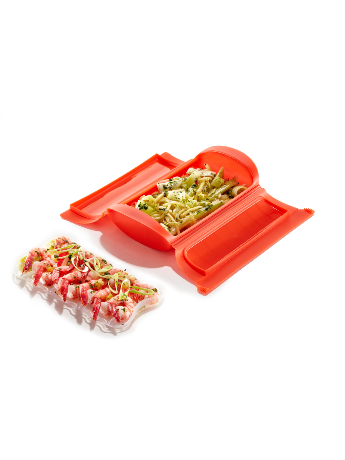 Lekue Microwave Cooker with Tray - Small Red