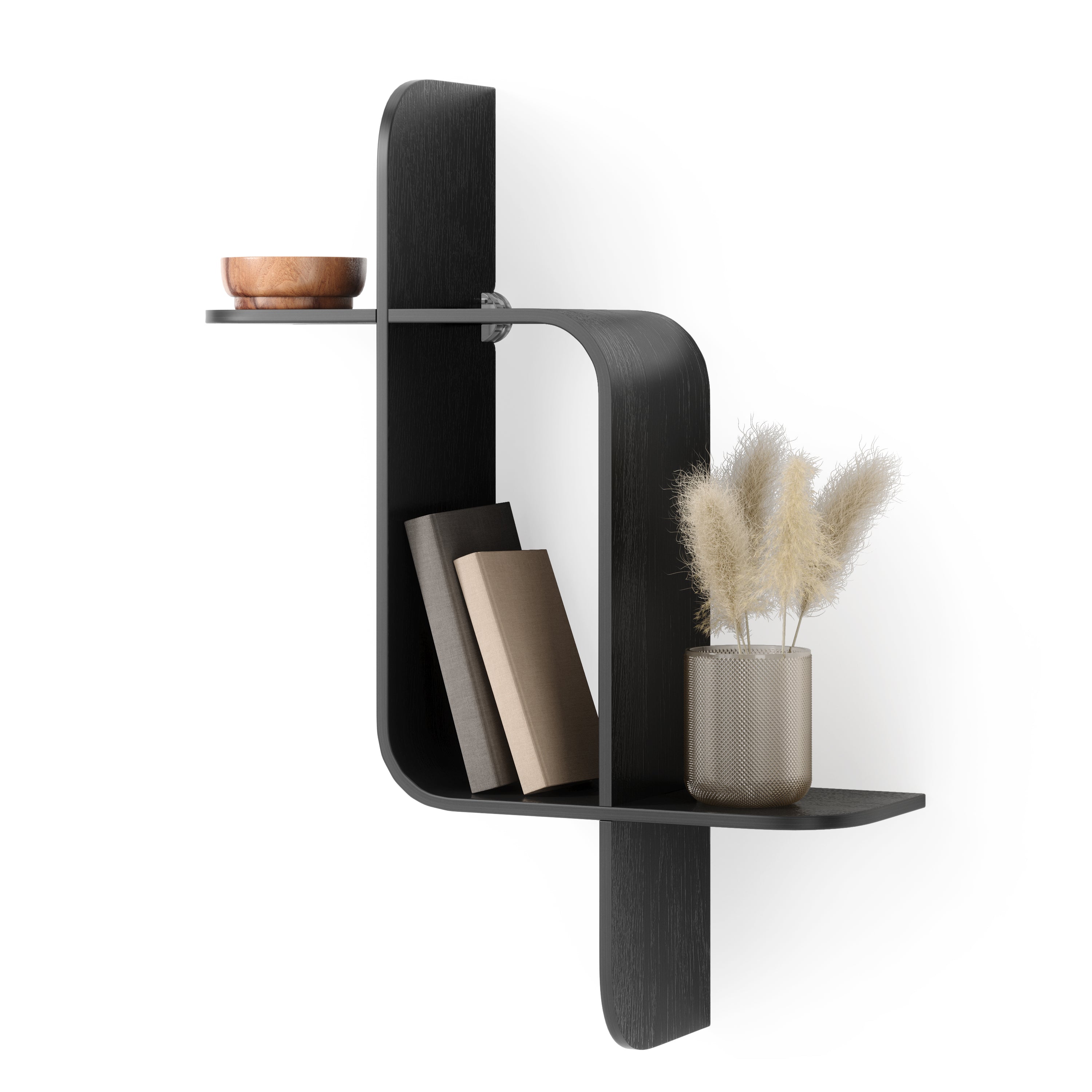 Montage Shelf - Black Wall Shelf UMBRA