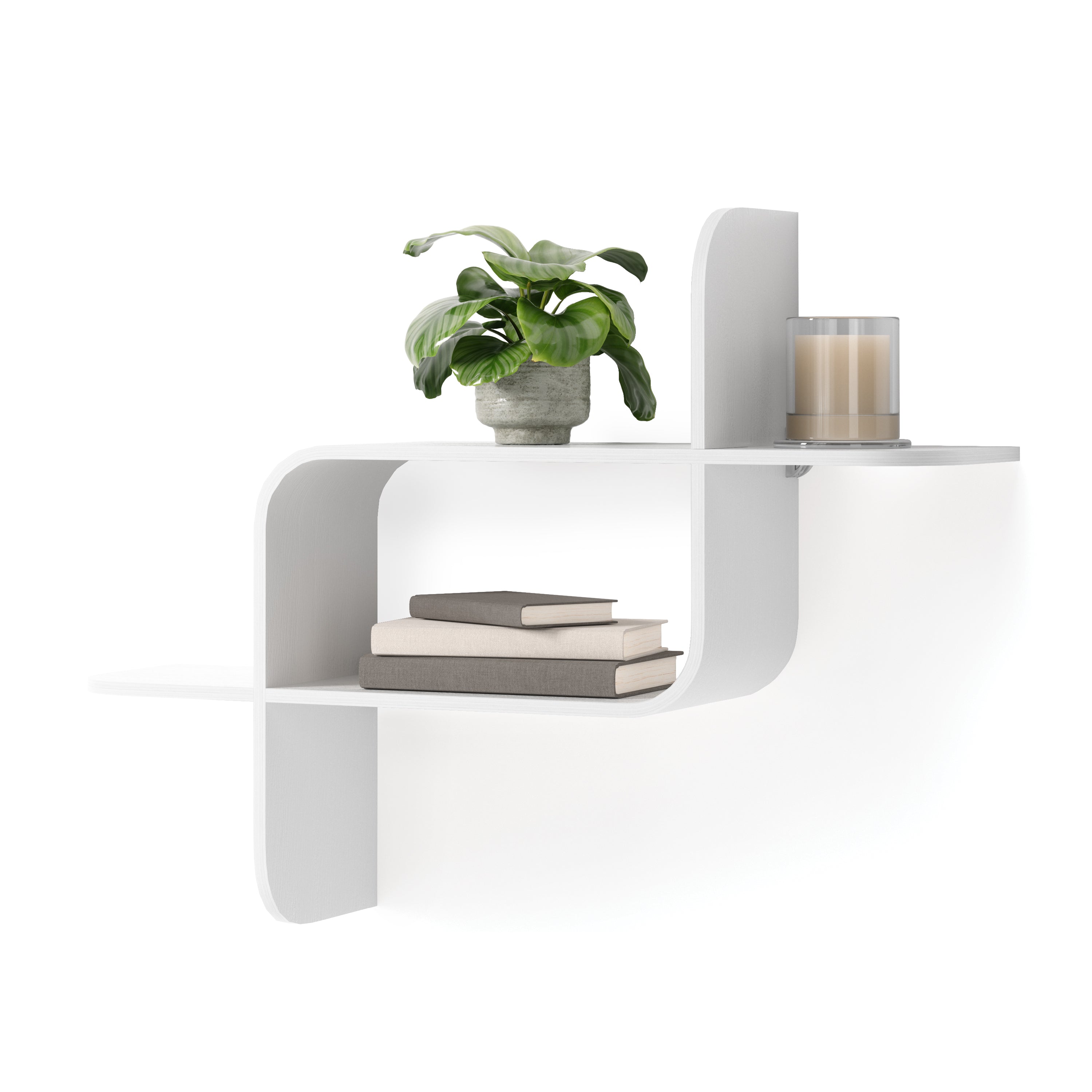 Montage Shelf - White Wall Shelf UMBRA
