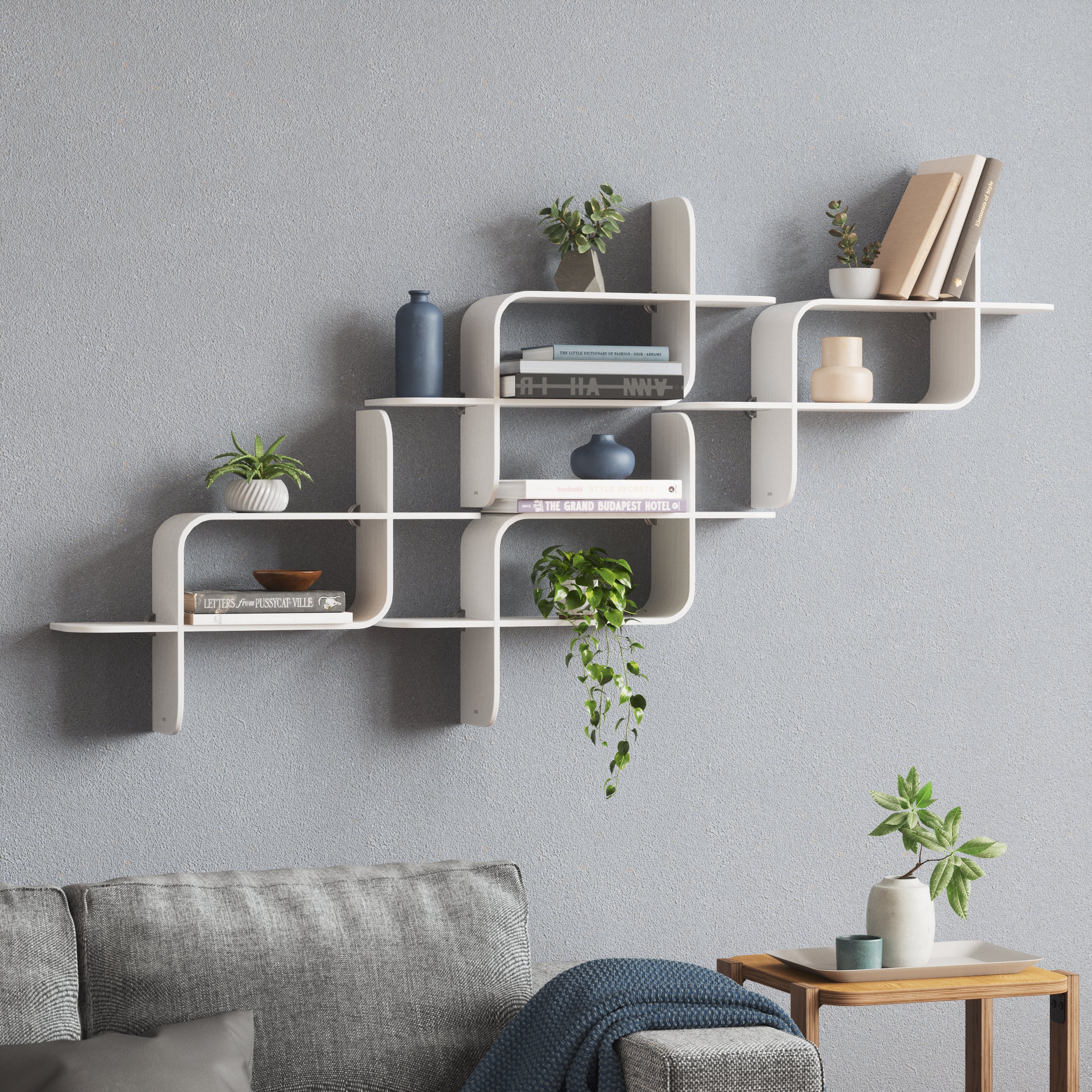 Montage Shelf - White Wall Shelf UMBRA