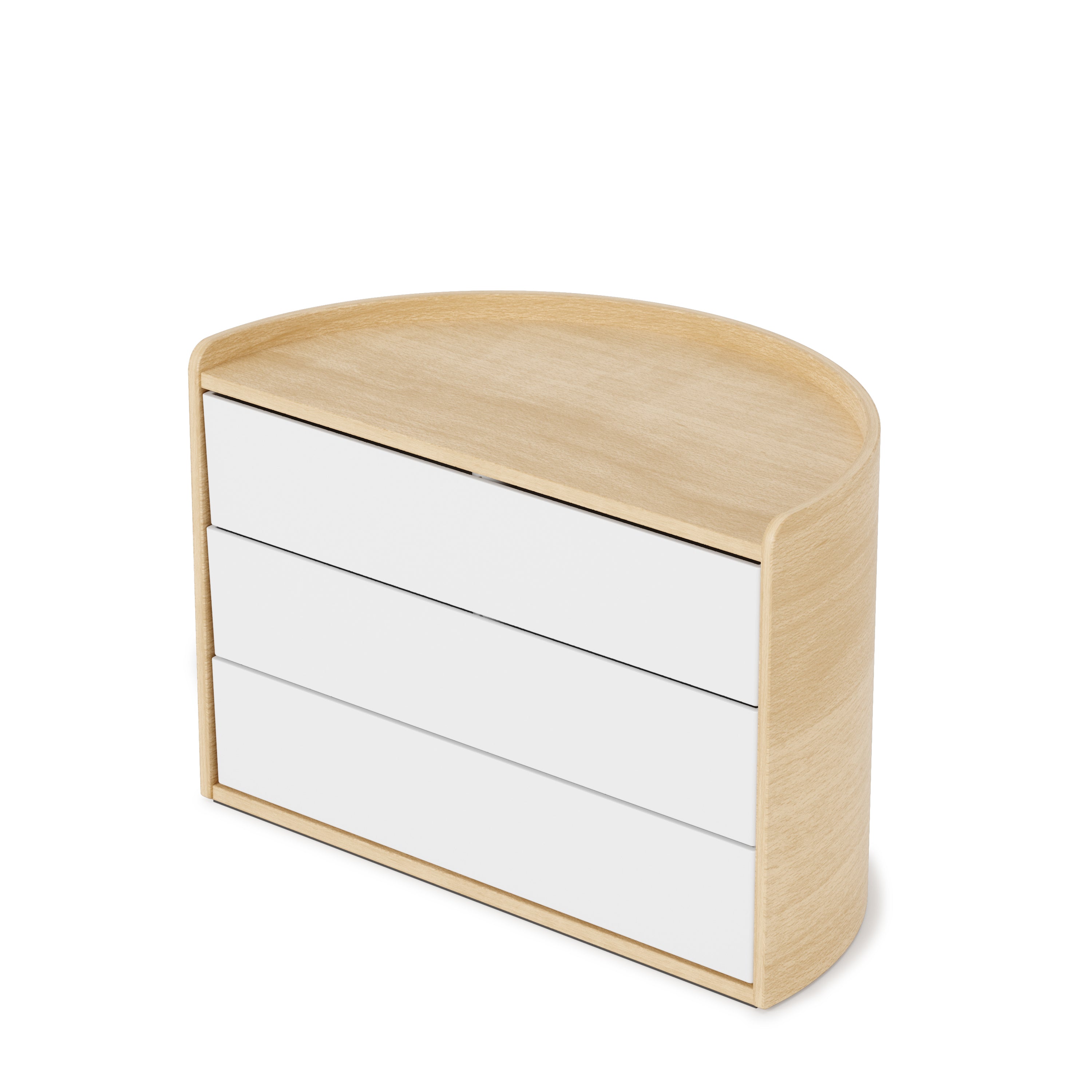 Moona Storage Box - White/Natural Jewelry Storage UMBRA