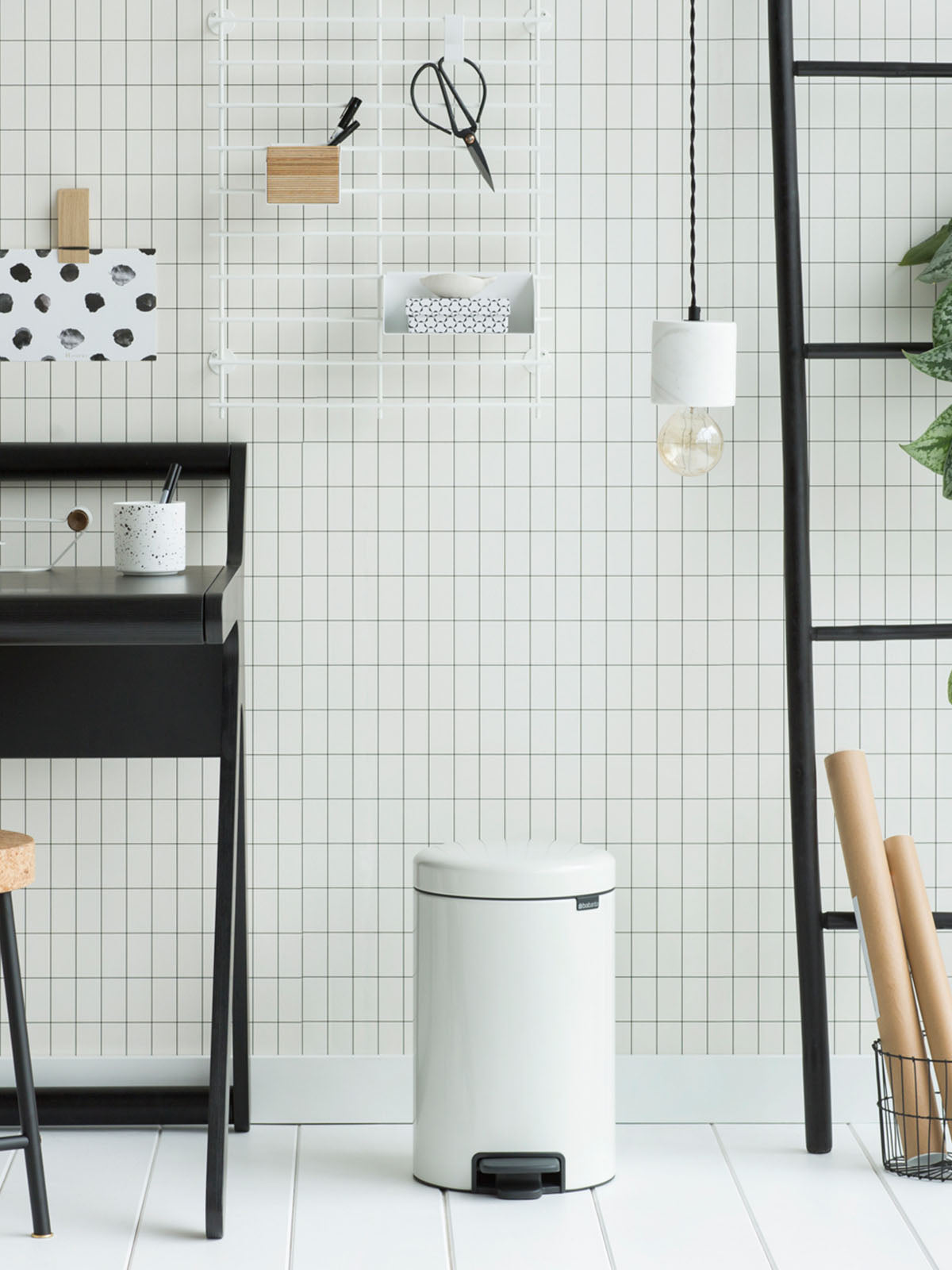 Brabantia Newicon Pedal Bin - 12L White