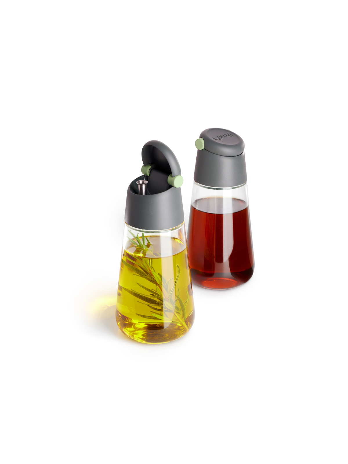 Lekue Oil & Vinegar Set of 2 - Grey