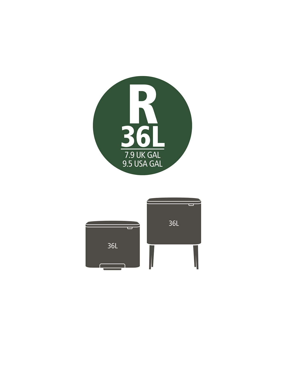 Brabantia PerfectFit Bags R - 36L Pack of 40