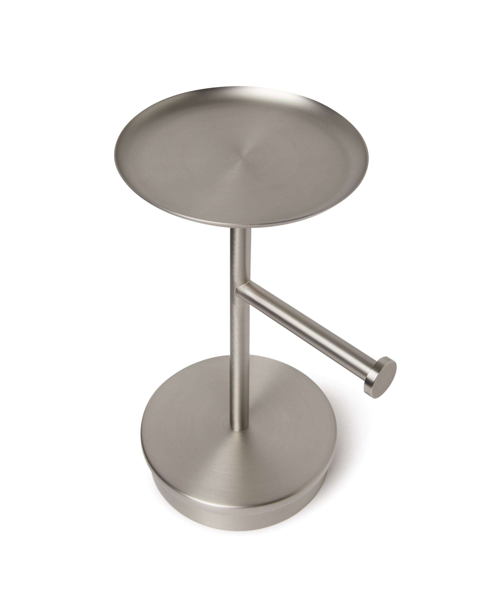 Portaloo Toilet Paper Stand & Reserve - White/Nickel Toilet Accessories UMBRA