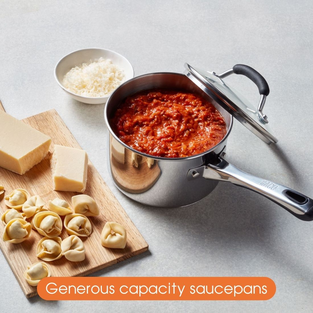 Raco Contemporary - 14/16/18cm 3 Piece Saucepan Set Cookware Raco