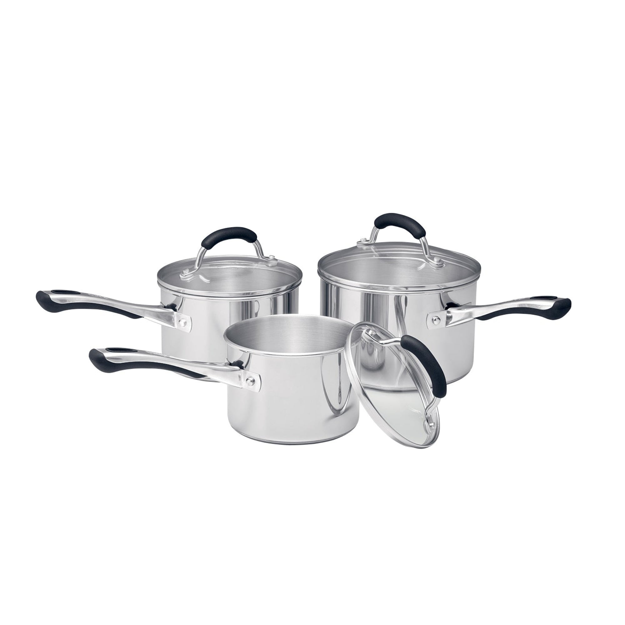 Raco Contemporary - 14/16/18cm 3 Piece Saucepan Set Cookware Raco