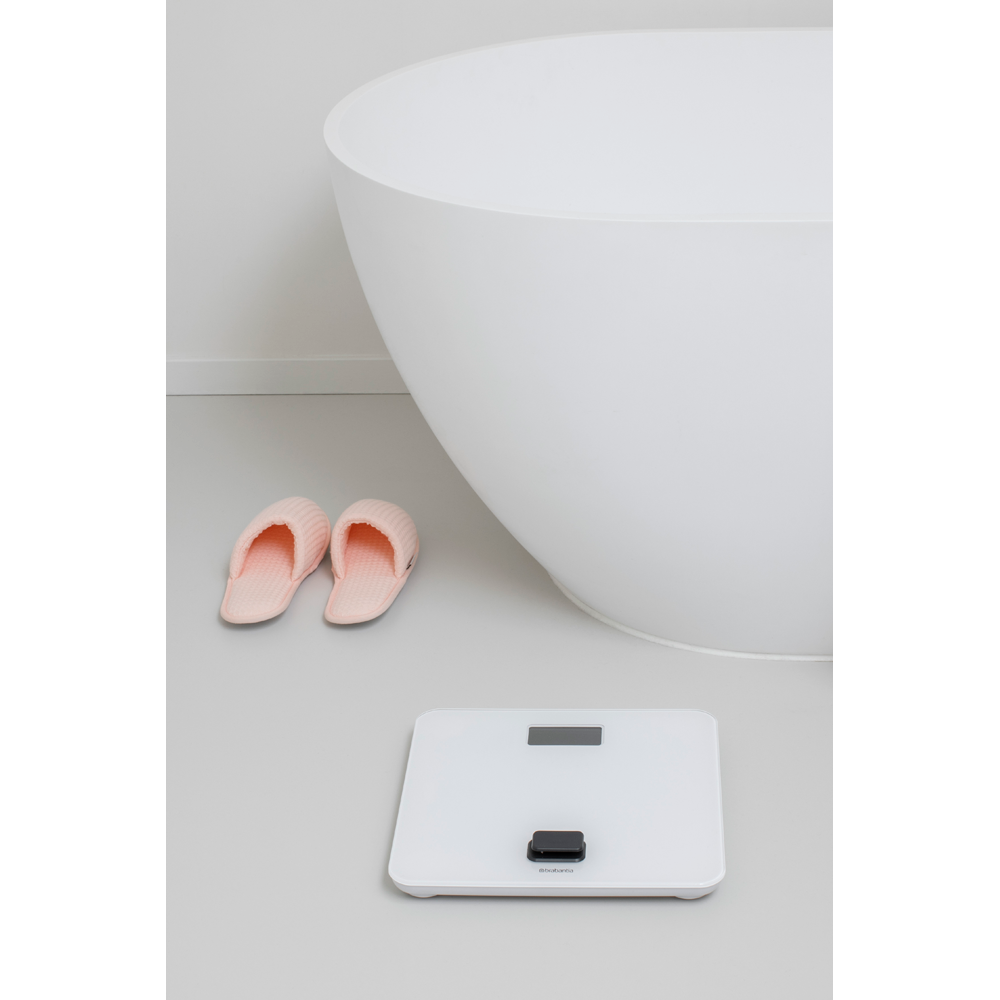 Brabantia ReNew Battery Free Bathroom Scale - White