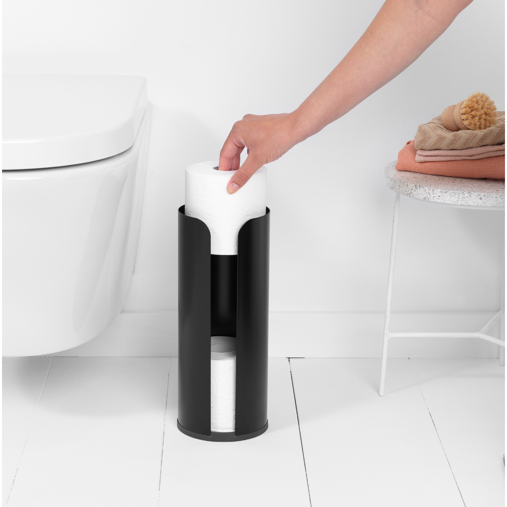 Brabantia ReNew Toilet Roll Dispenser - Matt Black