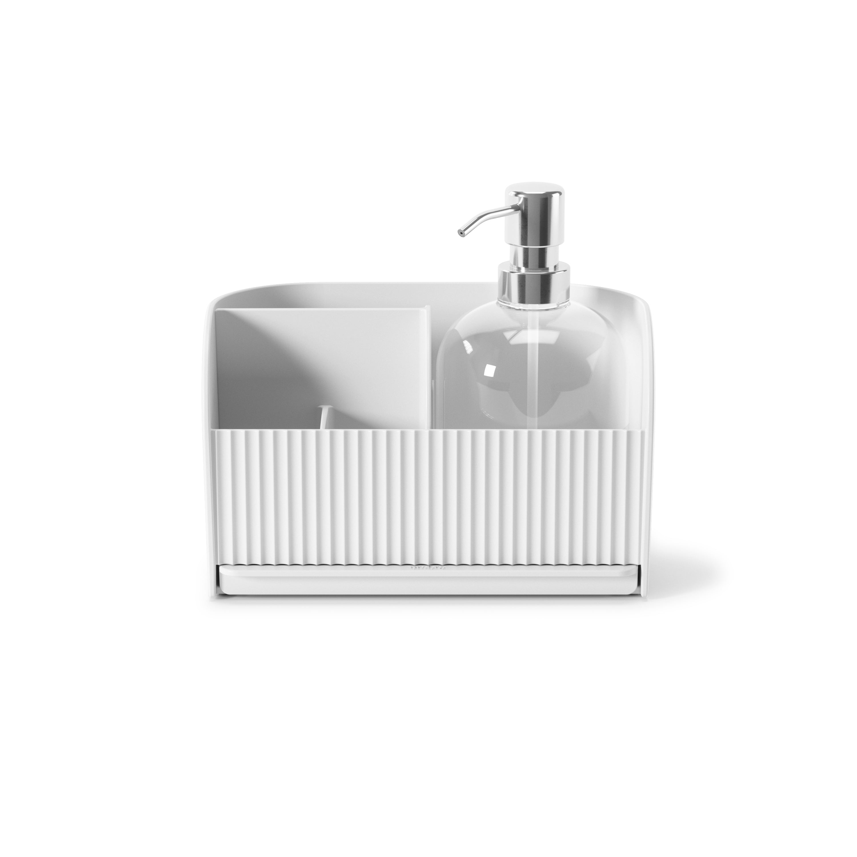 Sling Caddy With Pump - White Soap Dispenser UMBRA