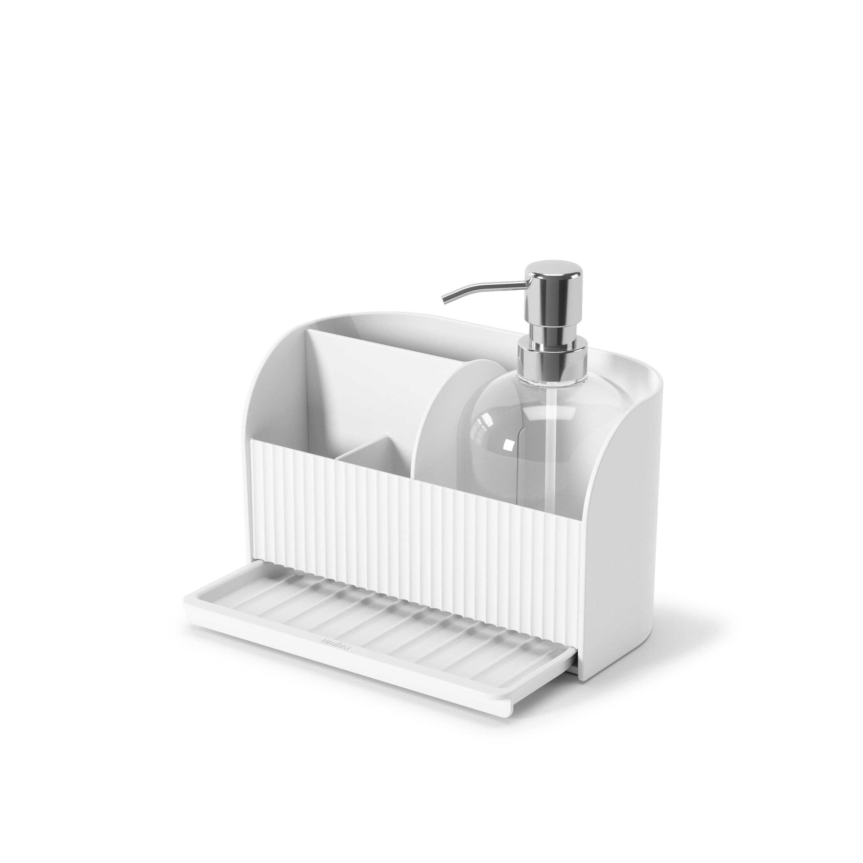 Sling Caddy With Pump - White Soap Dispenser UMBRA