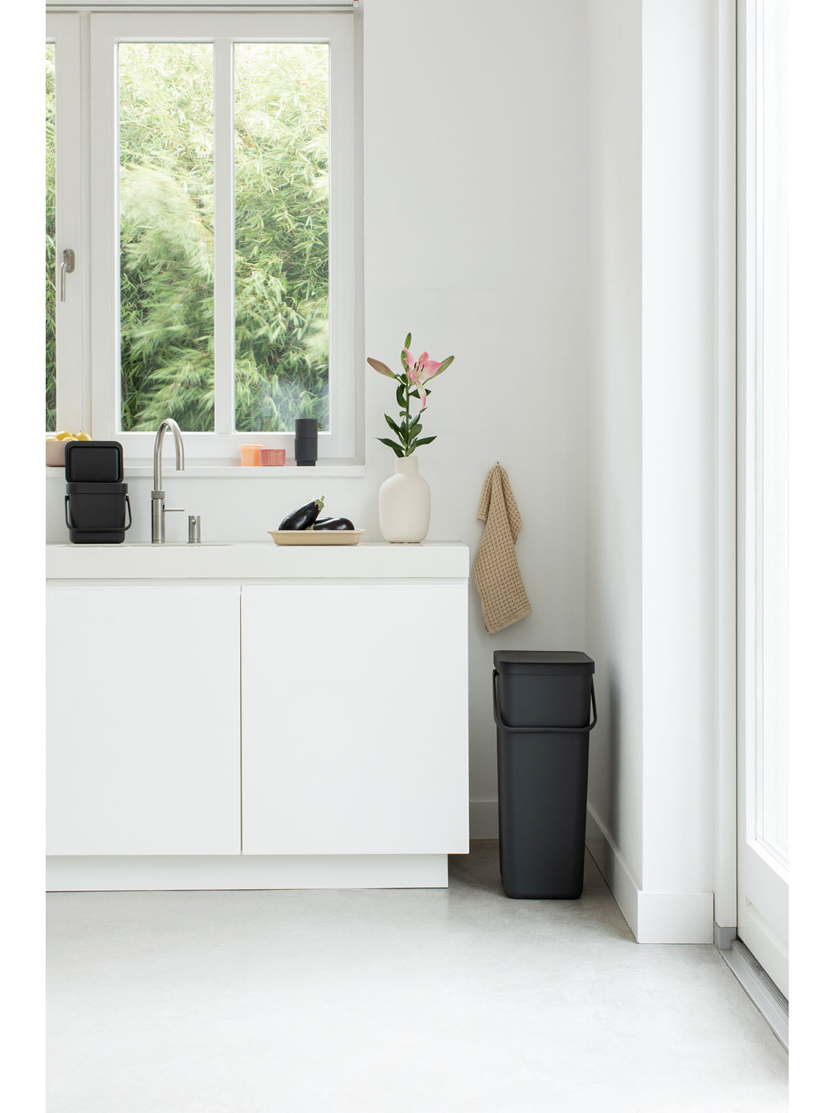 Brabantia Sort & Go Waste Bin - 40L Grey