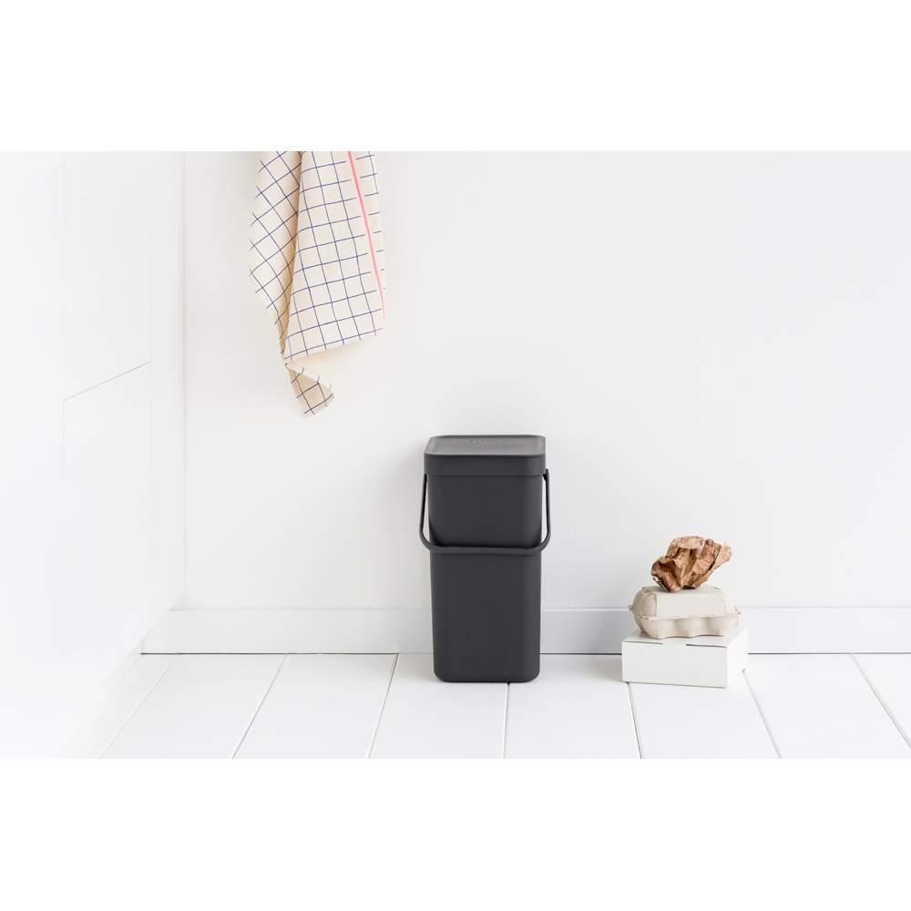 Brabantia Sort & Go Waste Bin - 12L Grey