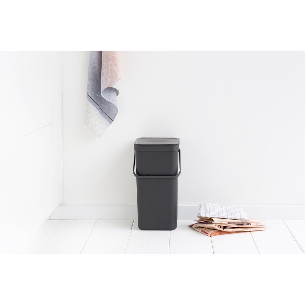 Brabantia Sort & Go Waste Bin - 16L Grey