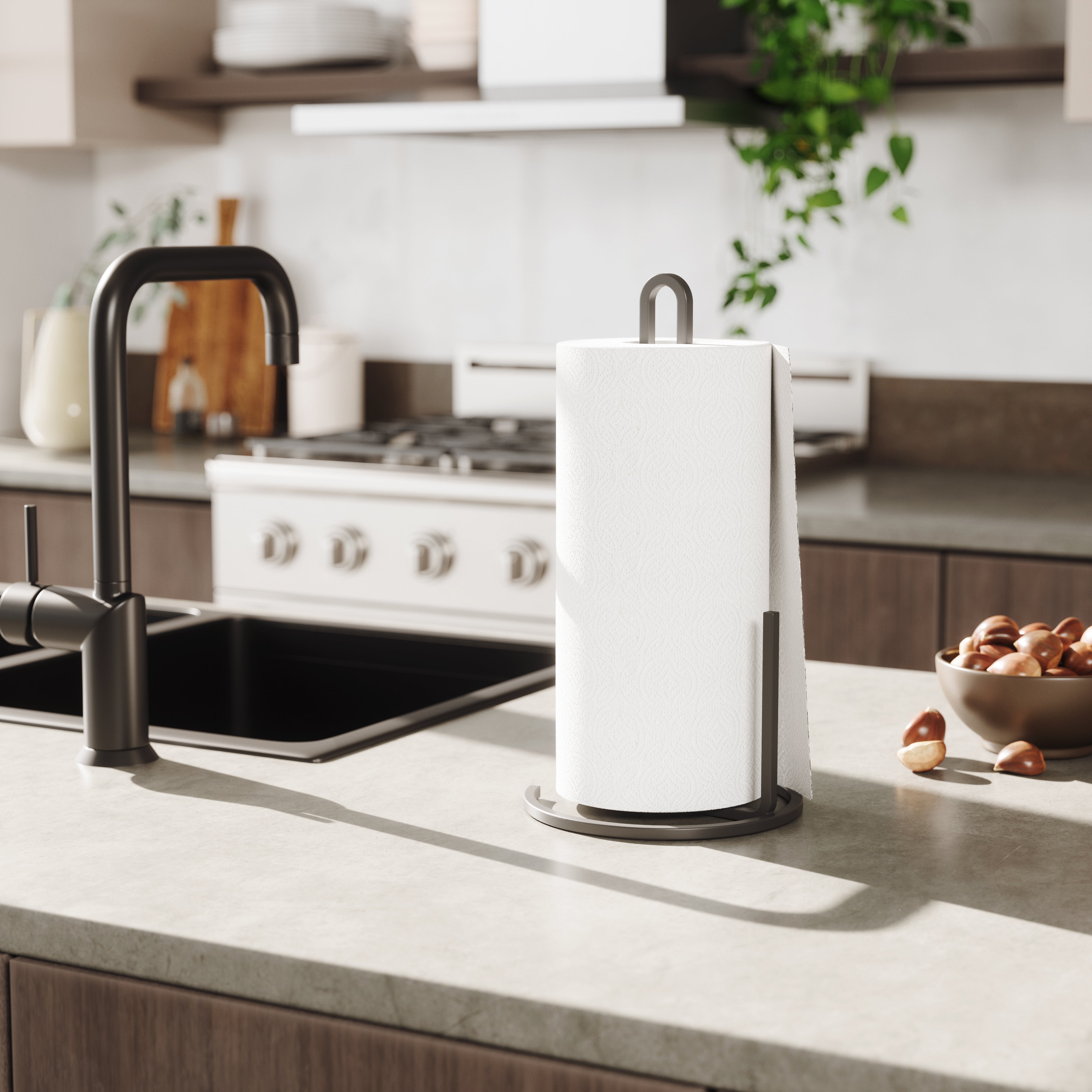 Squire Paper Towel Holder - Black Paper Towl Holder UMBRA