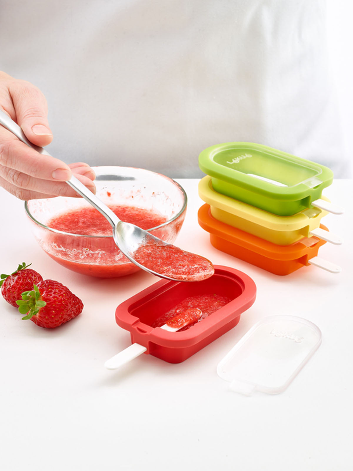 Stackable Ice Lolly Moulds, Set of 4