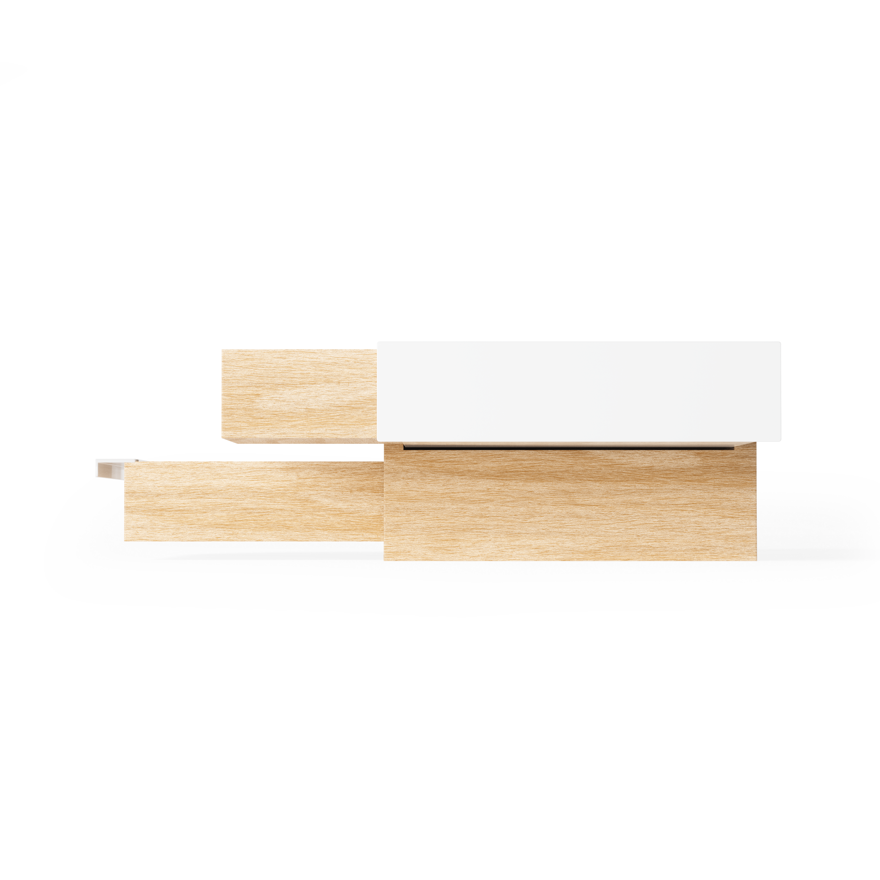 Stowit Jewelry Box - White/Natural Jewelry Storage UMBRA