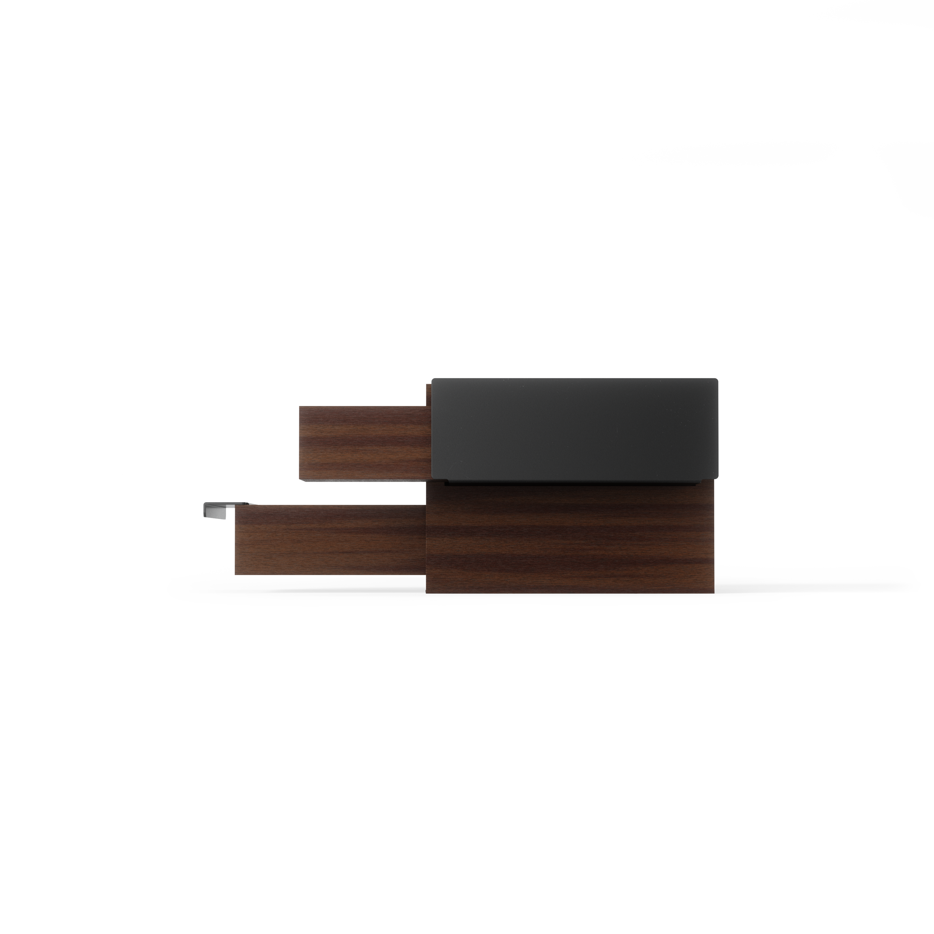 Stowit Mini Jewelry Box - Black/Walnut Jewelry Storage UMBRA