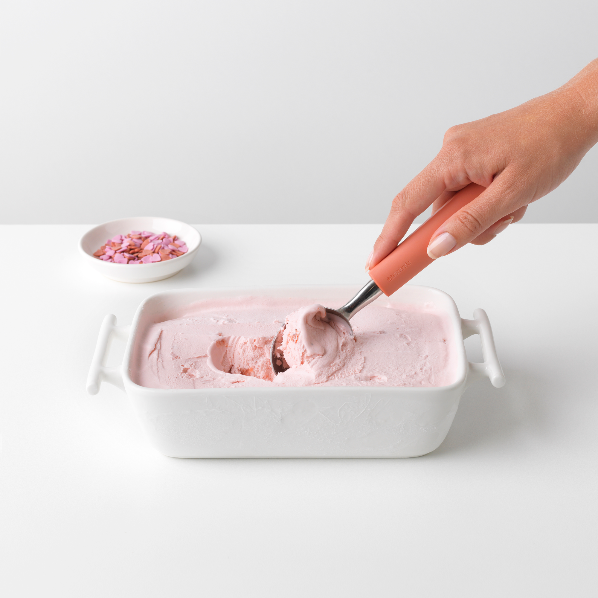Brabantia Tasty+ Ice Cream Scoop - Terracotta Pink