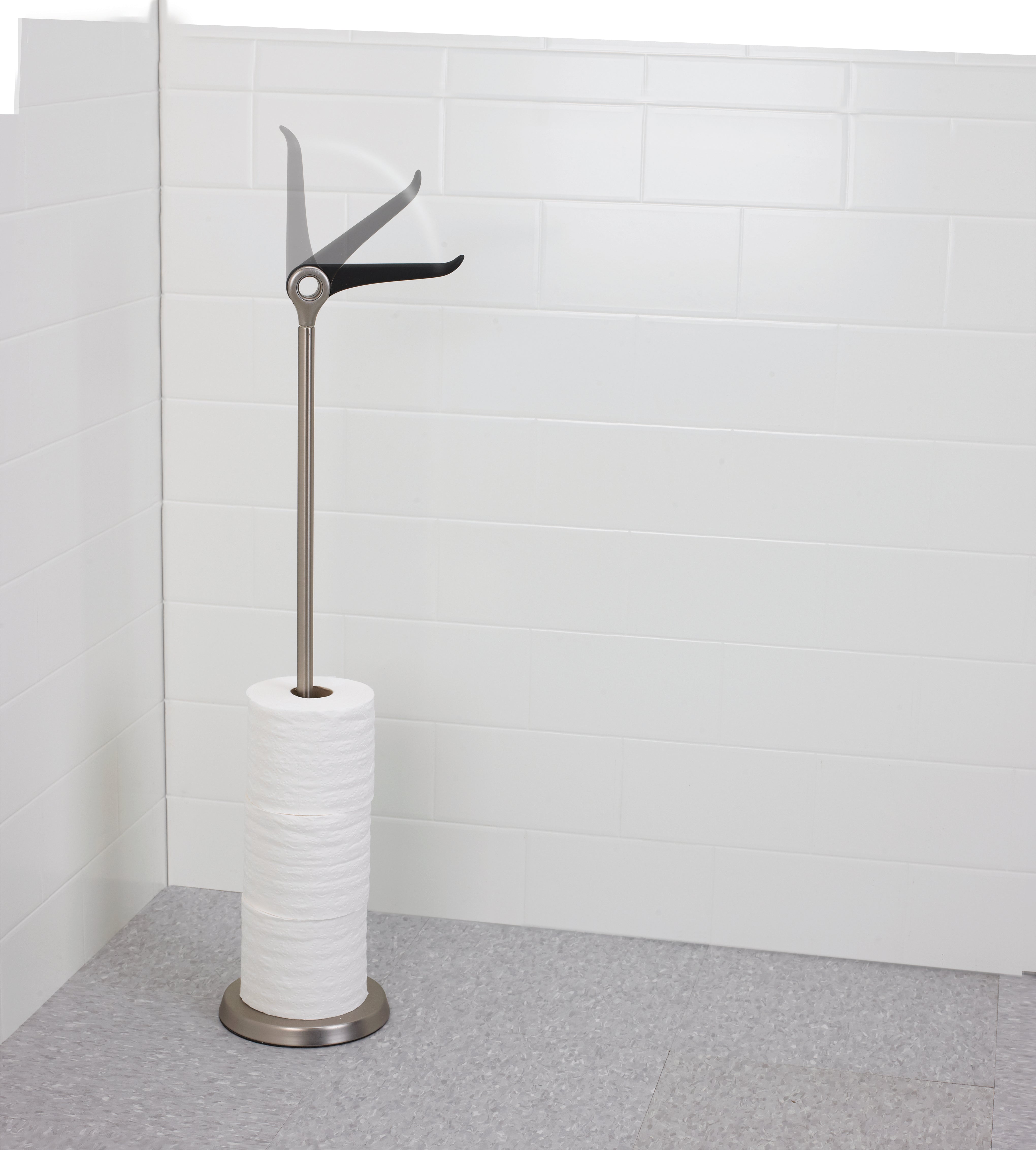 Tucan Toilet Paper Stand & Reserve - Nickel Toilet Accessories UMBRA