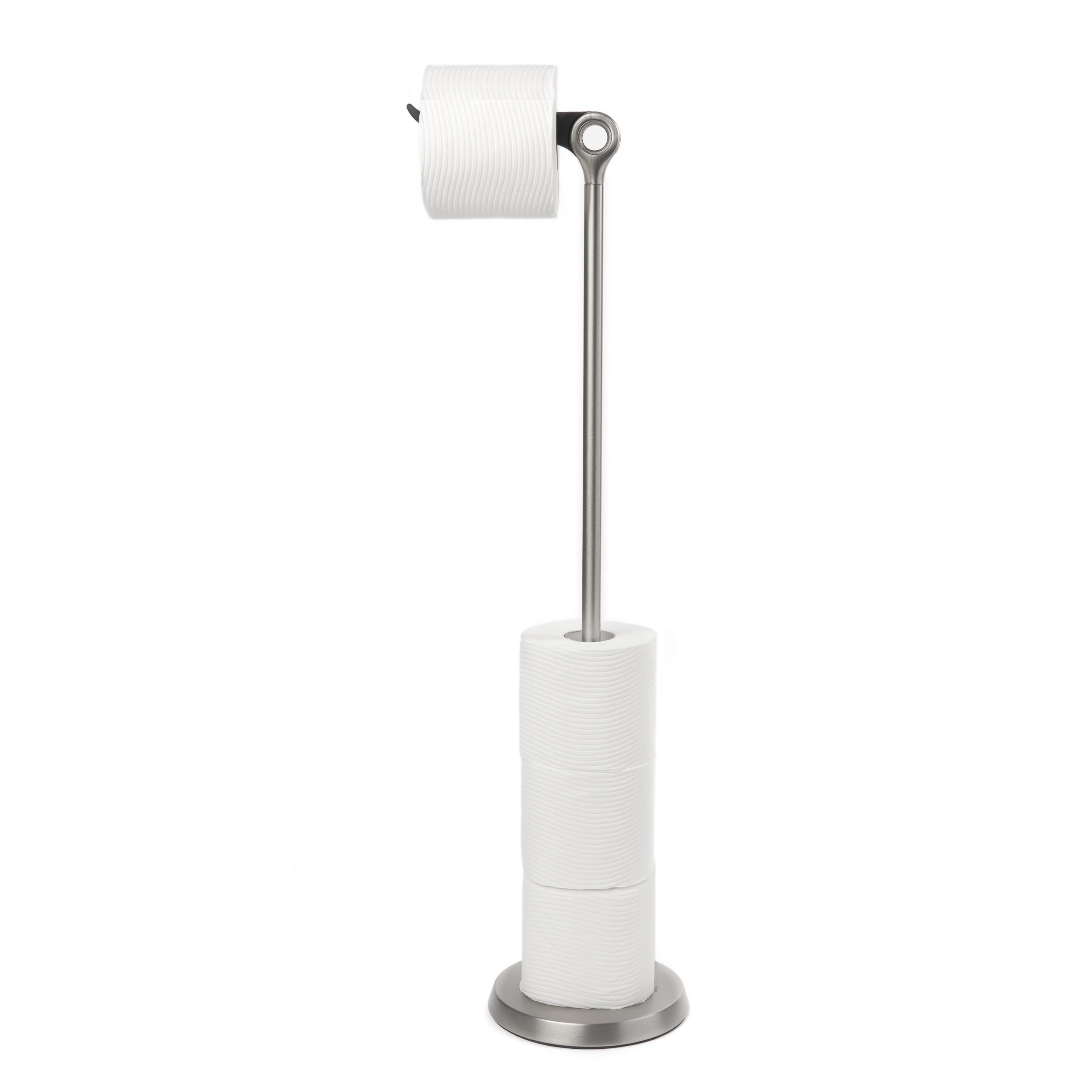 Tucan Toilet Paper Stand & Reserve - Nickel Toilet Accessories UMBRA