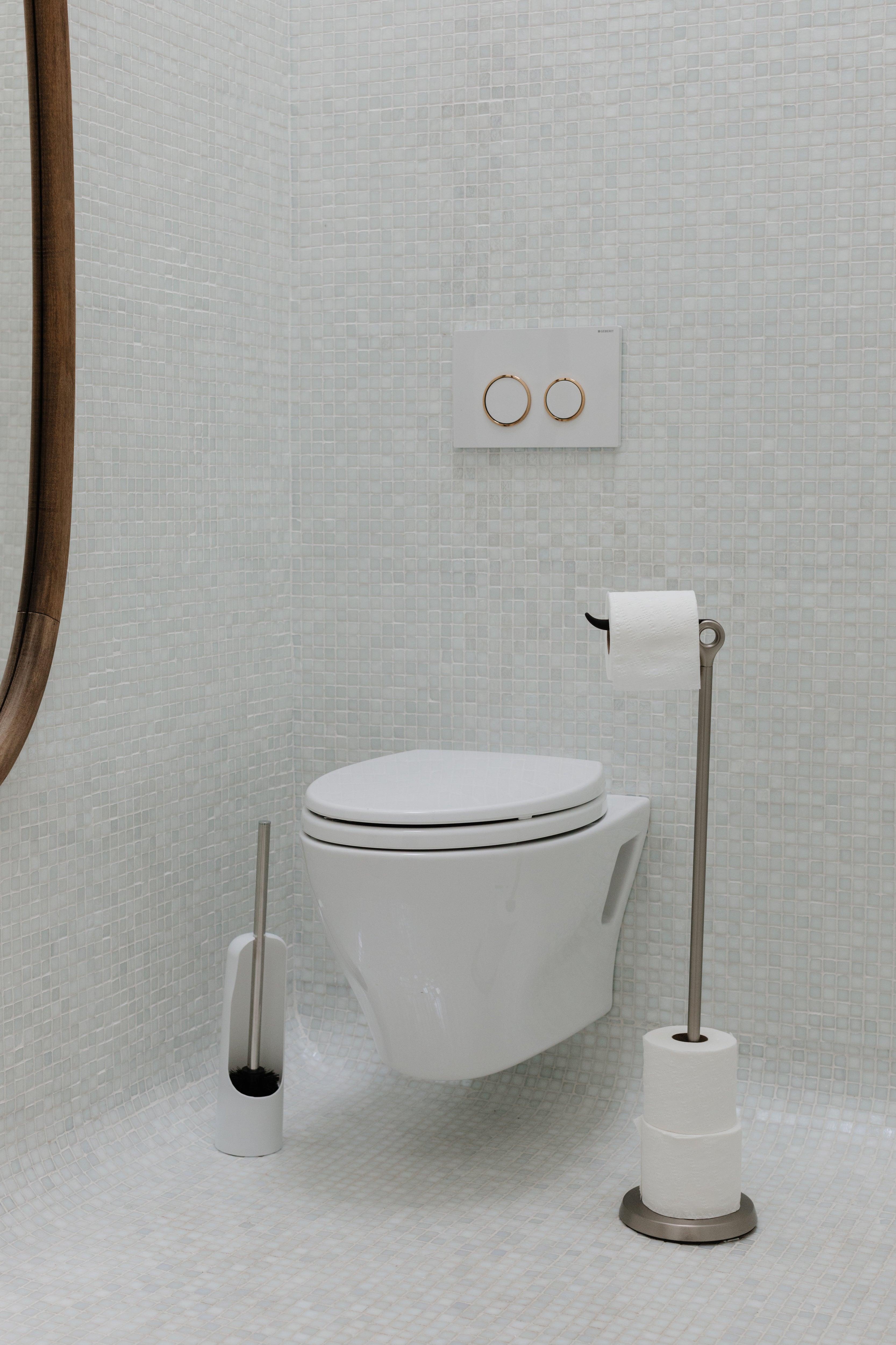 Tucan Toilet Paper Stand & Reserve - Nickel Toilet Accessories UMBRA