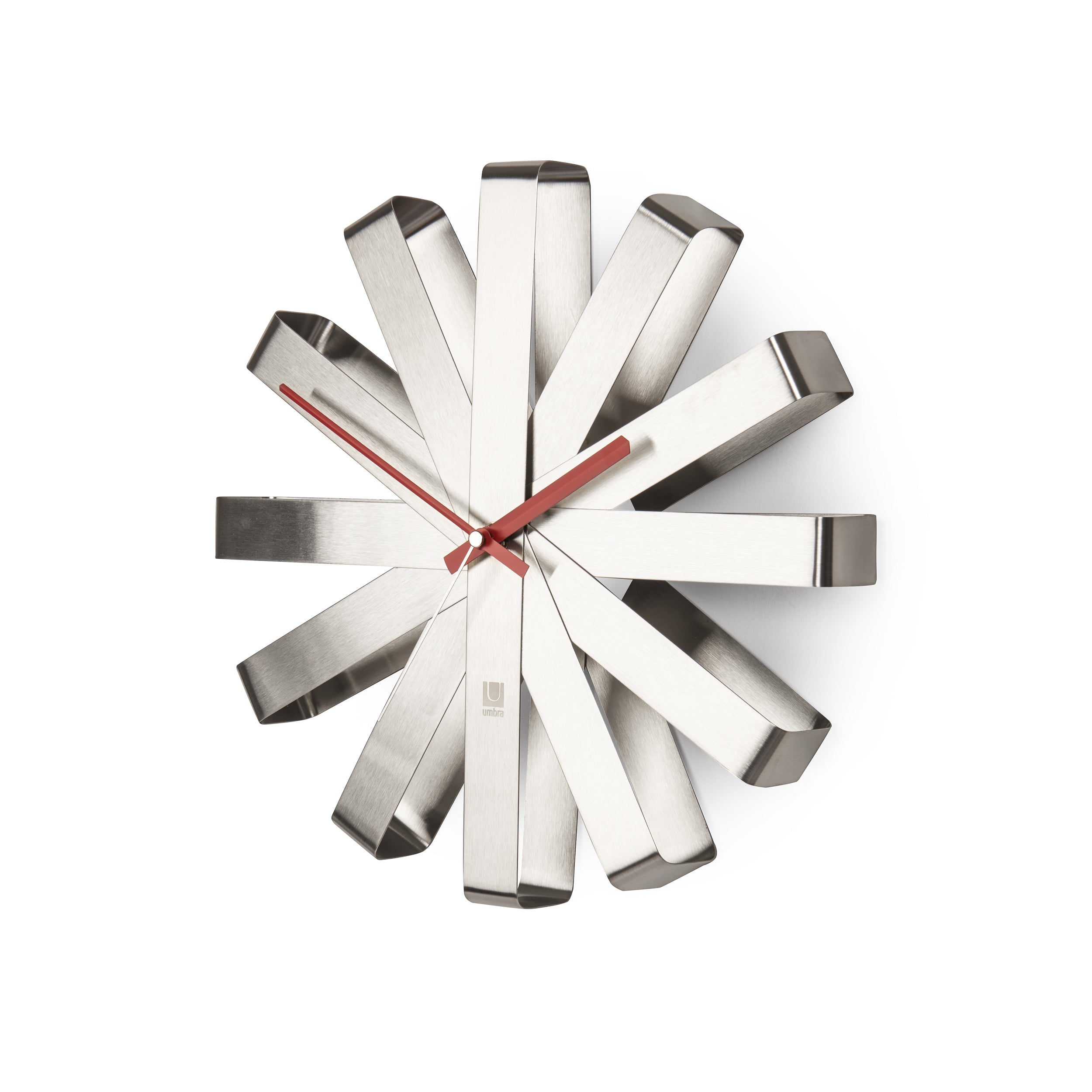 UMBRA Ribbon Wall Clock - Steel