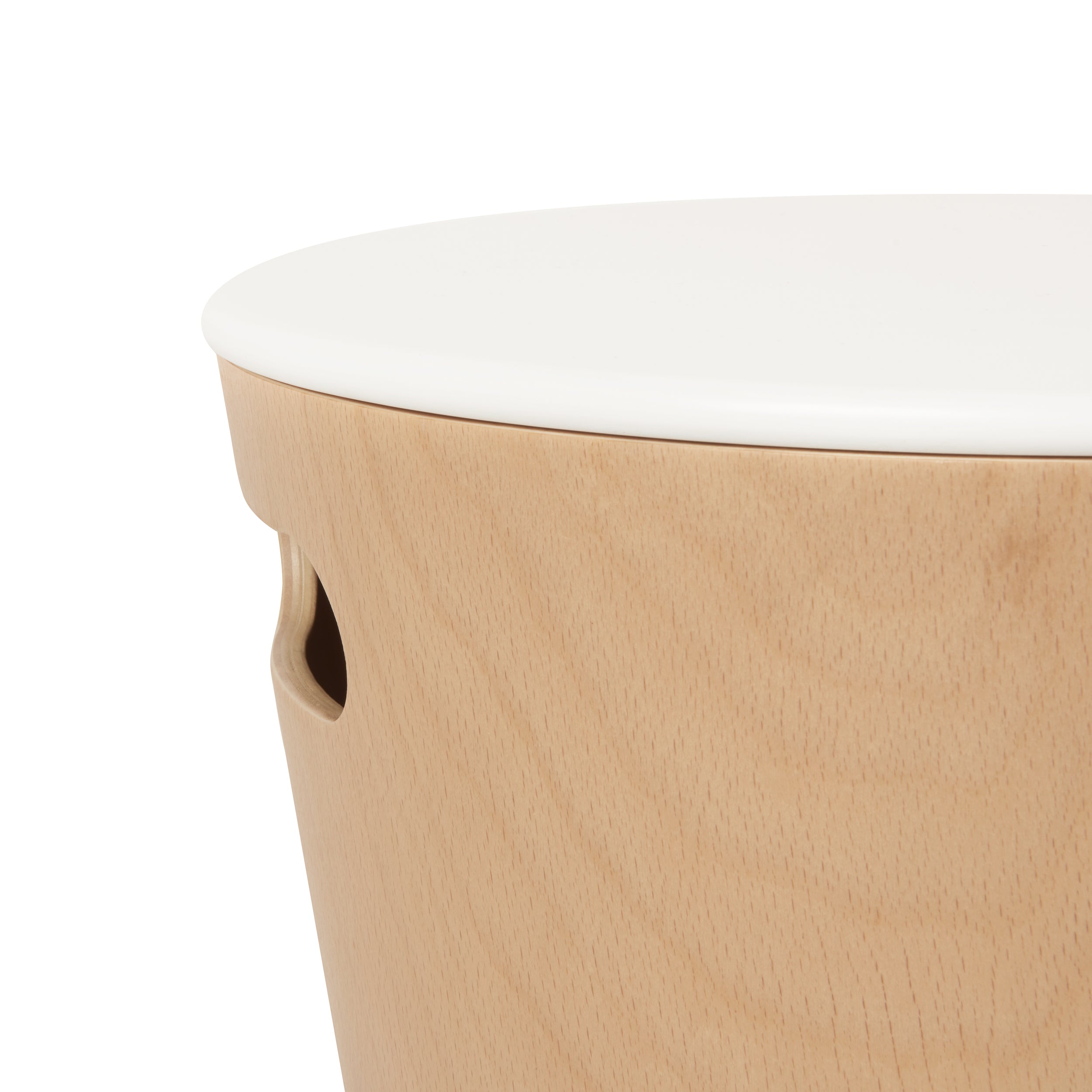 UMBRA Woodrow Storage Stool - White/Natural