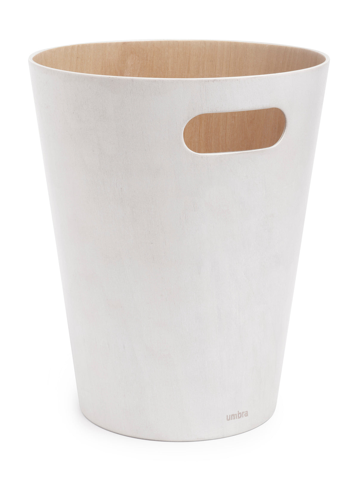 UMBRA Woodrow Trash Can - White