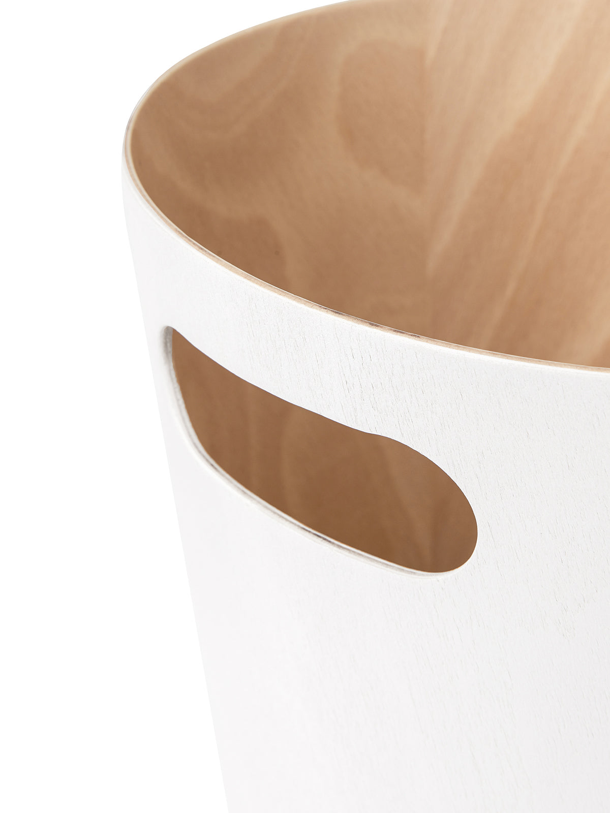 UMBRA Woodrow Trash Can - White