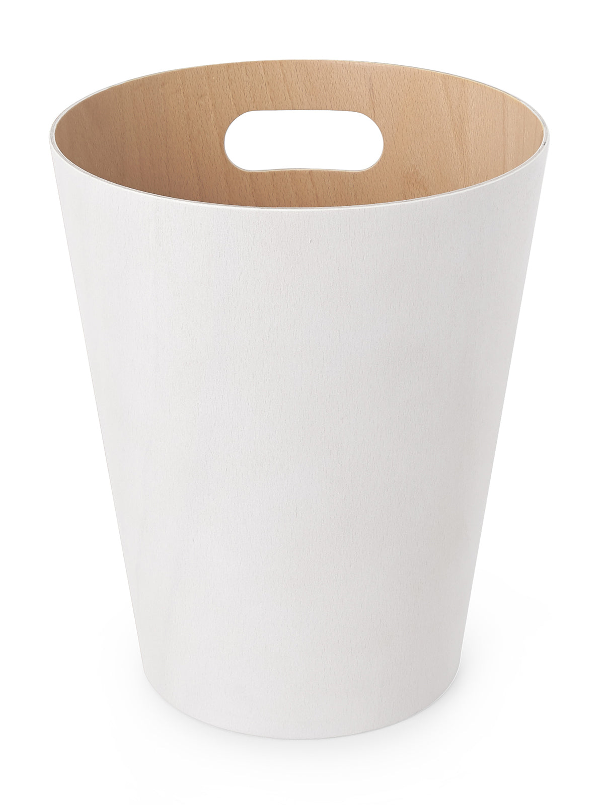 UMBRA Woodrow Trash Can - White