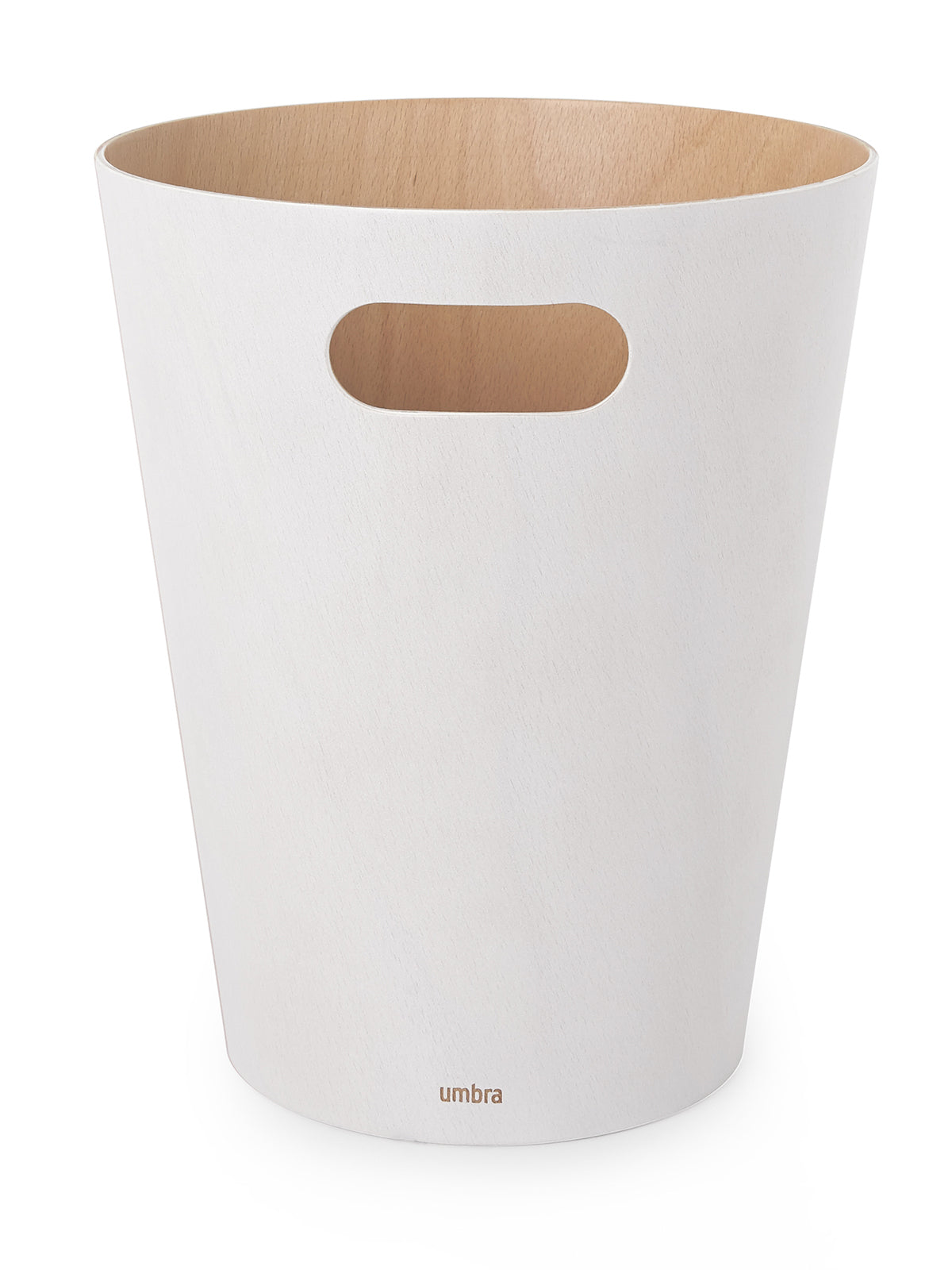 UMBRA Woodrow Trash Can - White