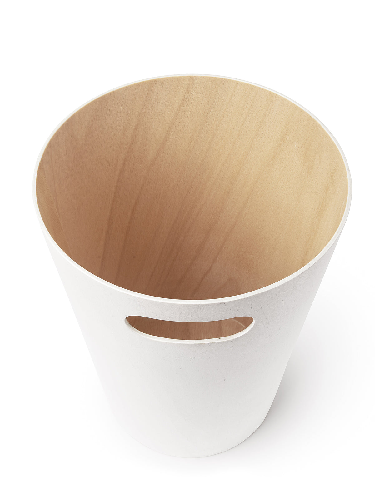 UMBRA Woodrow Trash Can - White