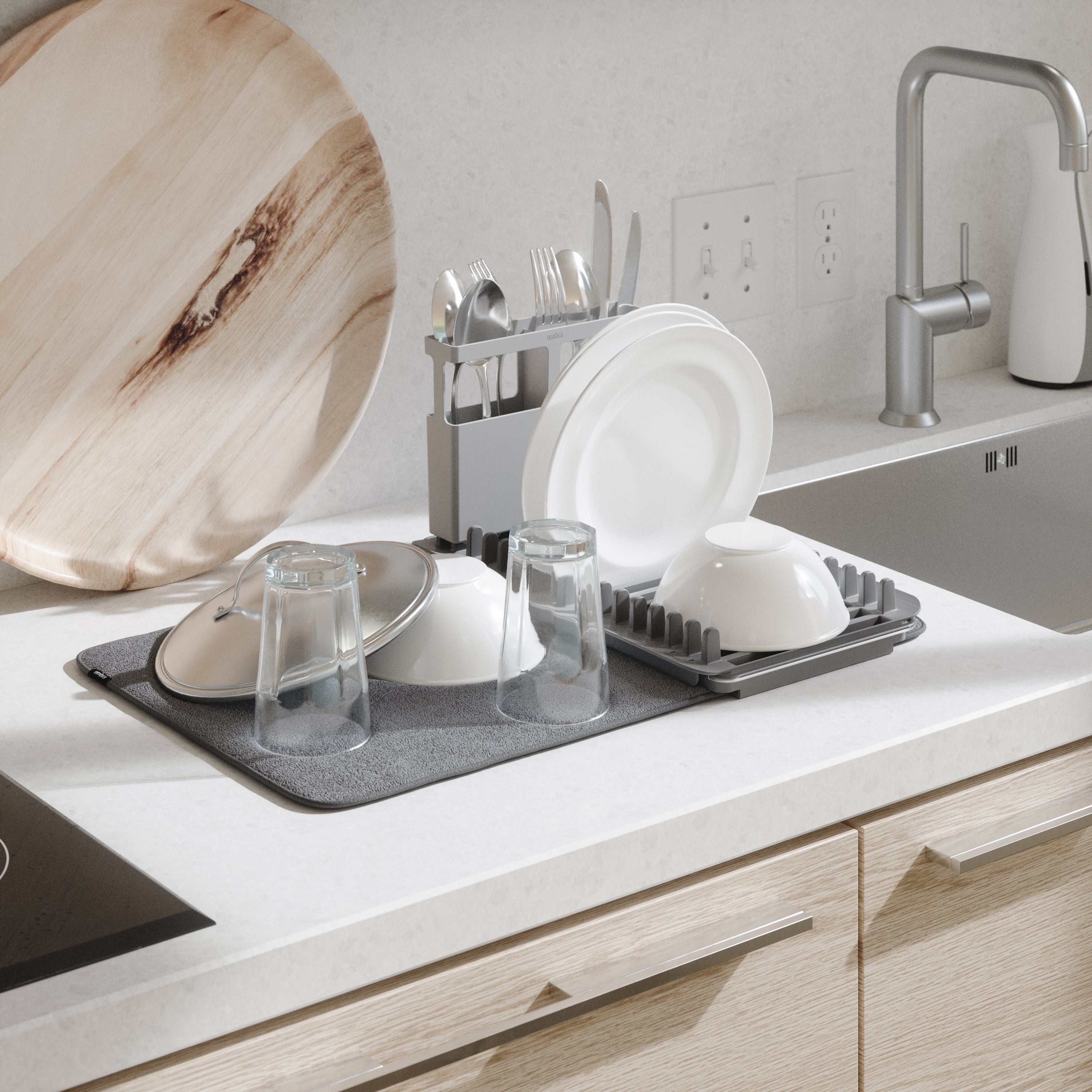 Udry Over The Sink - Charcoal Dish Rack UMBRA