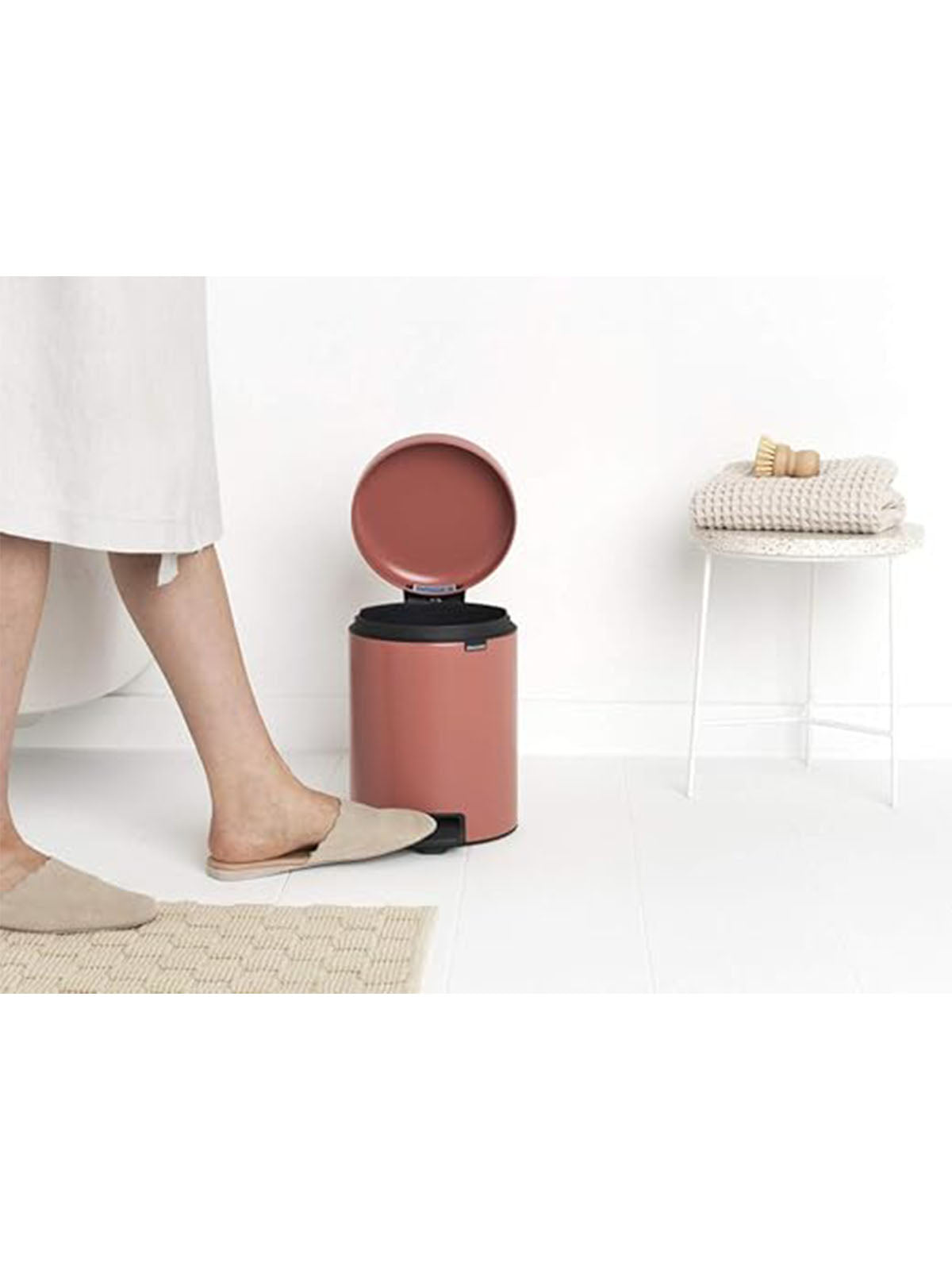 Brabantia Newicon Pedal Bin - 3L Terracotta Pink