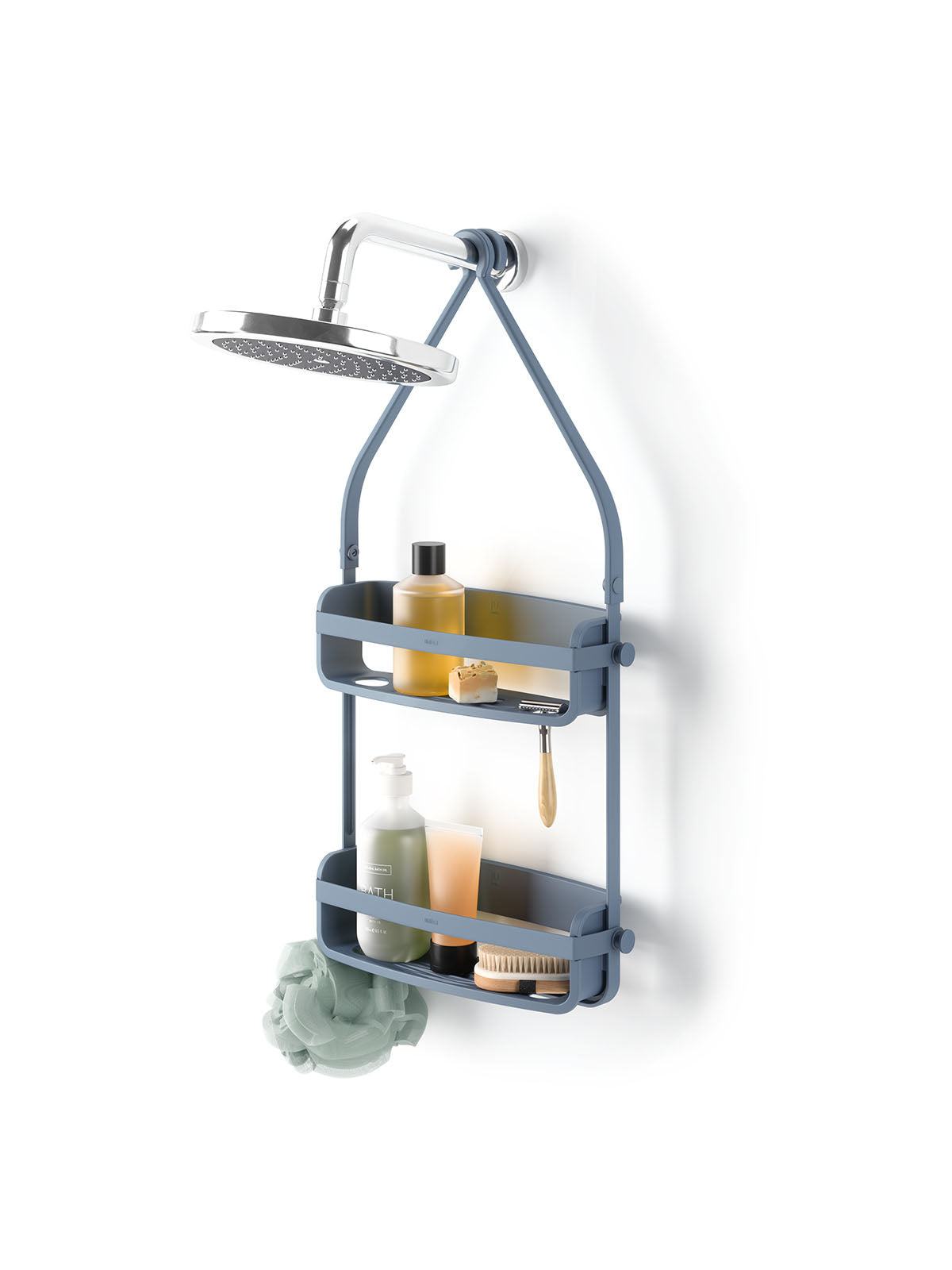 Umbra Flex Shower Caddy - Slate Blue