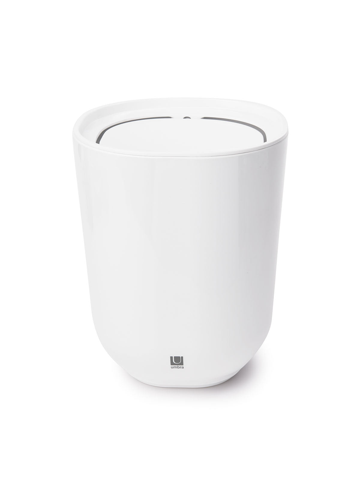 Umbra Step Waste Can With Lid - White