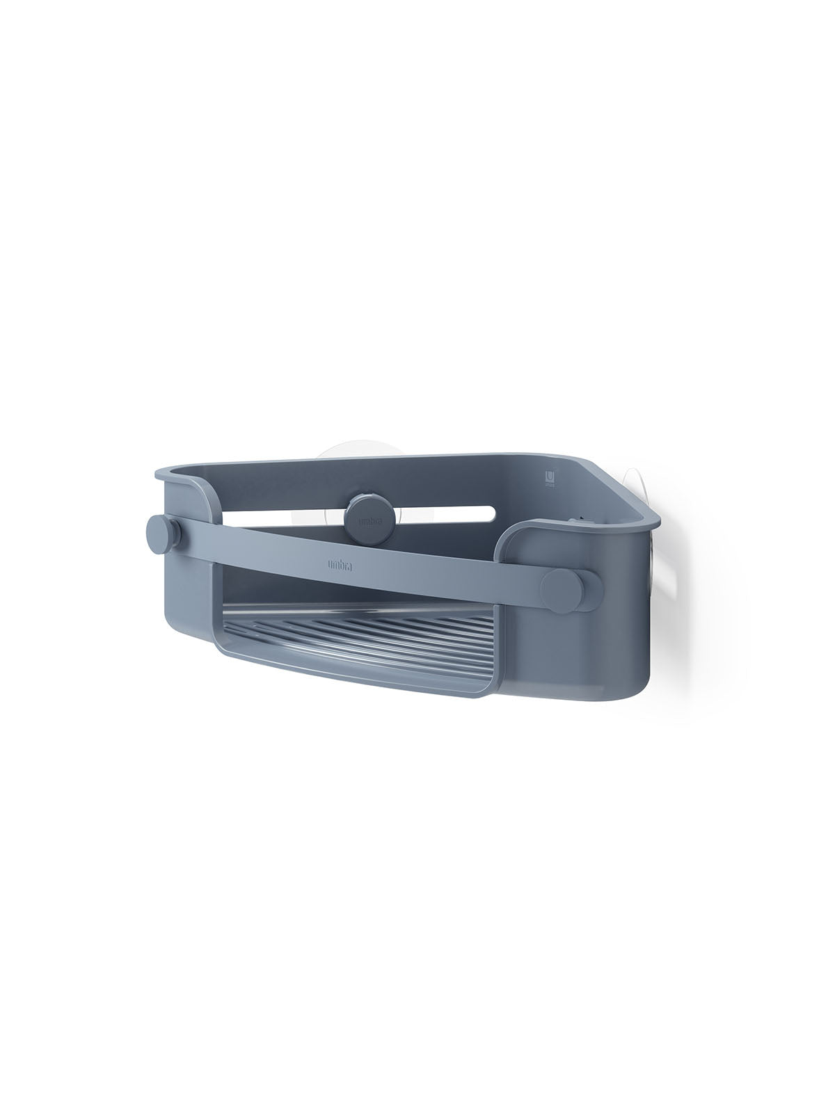 Umbra Flex Adhesive Corner Bin - Slate Blue